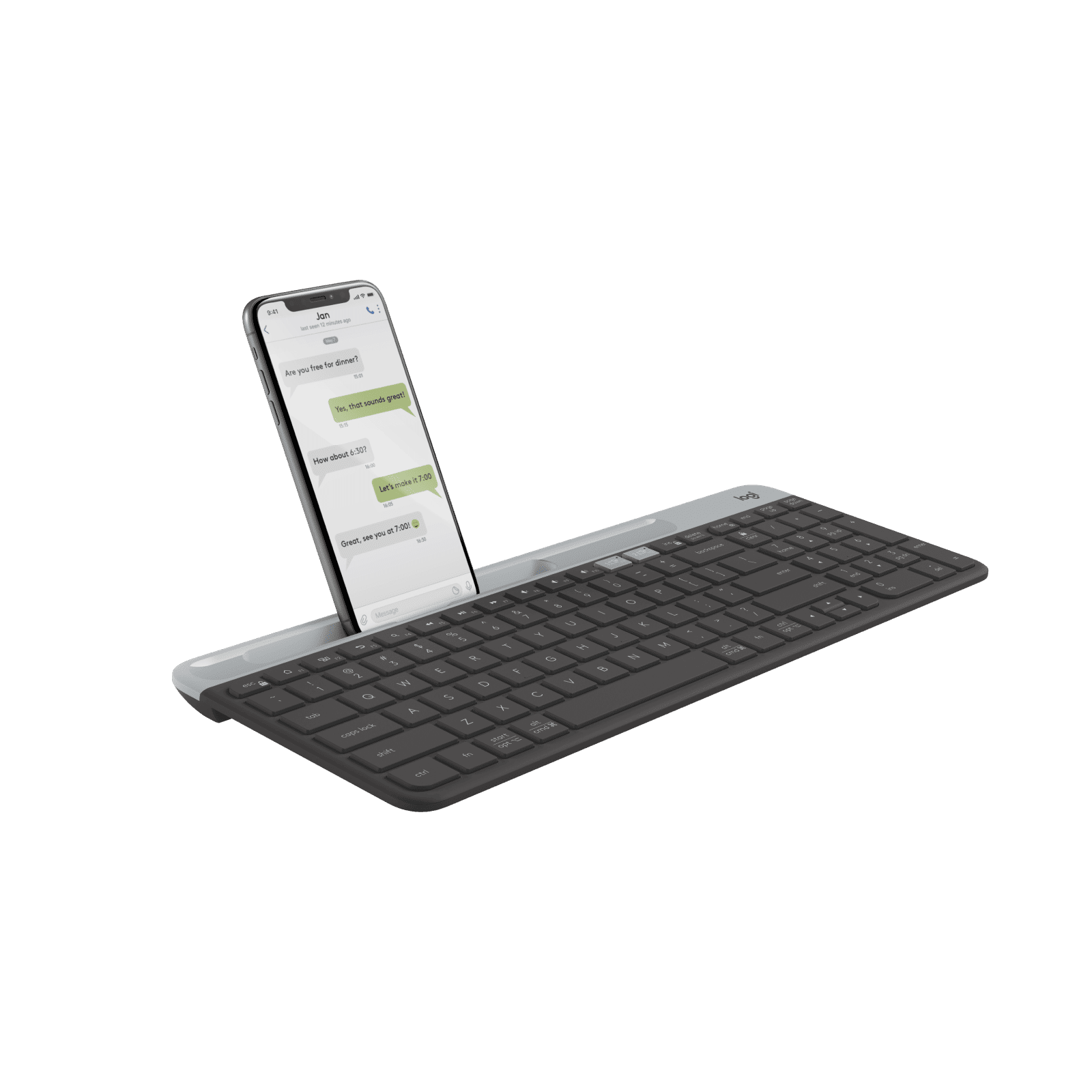 logitech K580 Bluetooth & 2.4GHz Wireless Keyboard with Multi Device Connectivity (Ultra-Slim Profile, Black) logitech K580 Bluetooth & 2.4GHz Wireless Keyboard with Multi Device Connectivity (Ultra-Slim Profile, Black)_9