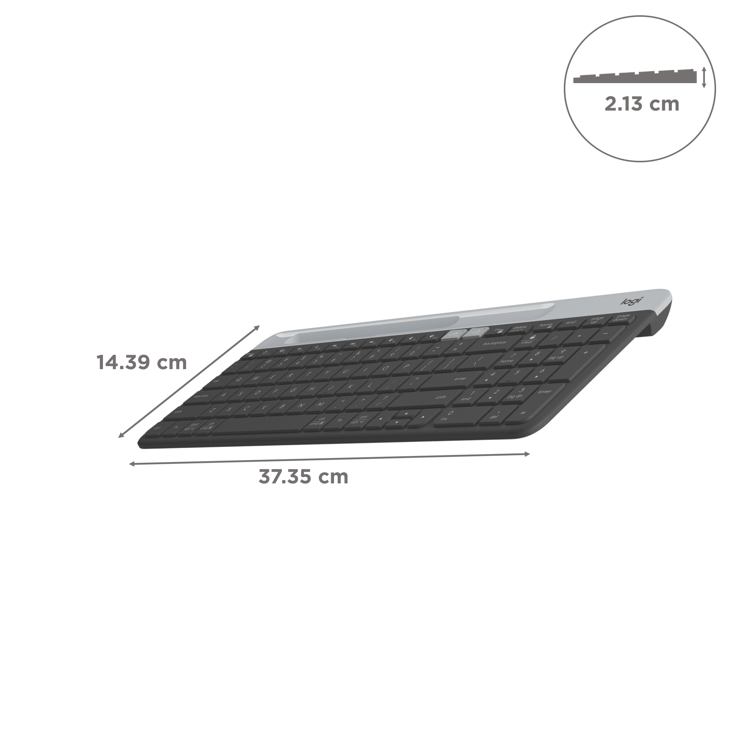 logitech K580 Bluetooth & 2.4GHz Wireless Keyboard with Multi Device Connectivity (Ultra-Slim Profile, Black) logitech K580 Bluetooth & 2.4GHz Wireless Keyboard with Multi Device Connectivity (Ultra-Slim Profile, Black)_3