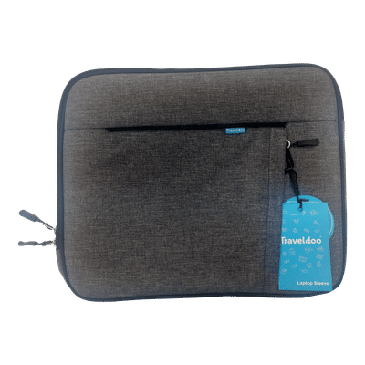 Traveldoo Nylon Laptop Sleeve for 14 Inch
                      Laptop (Lightweight, Grey)