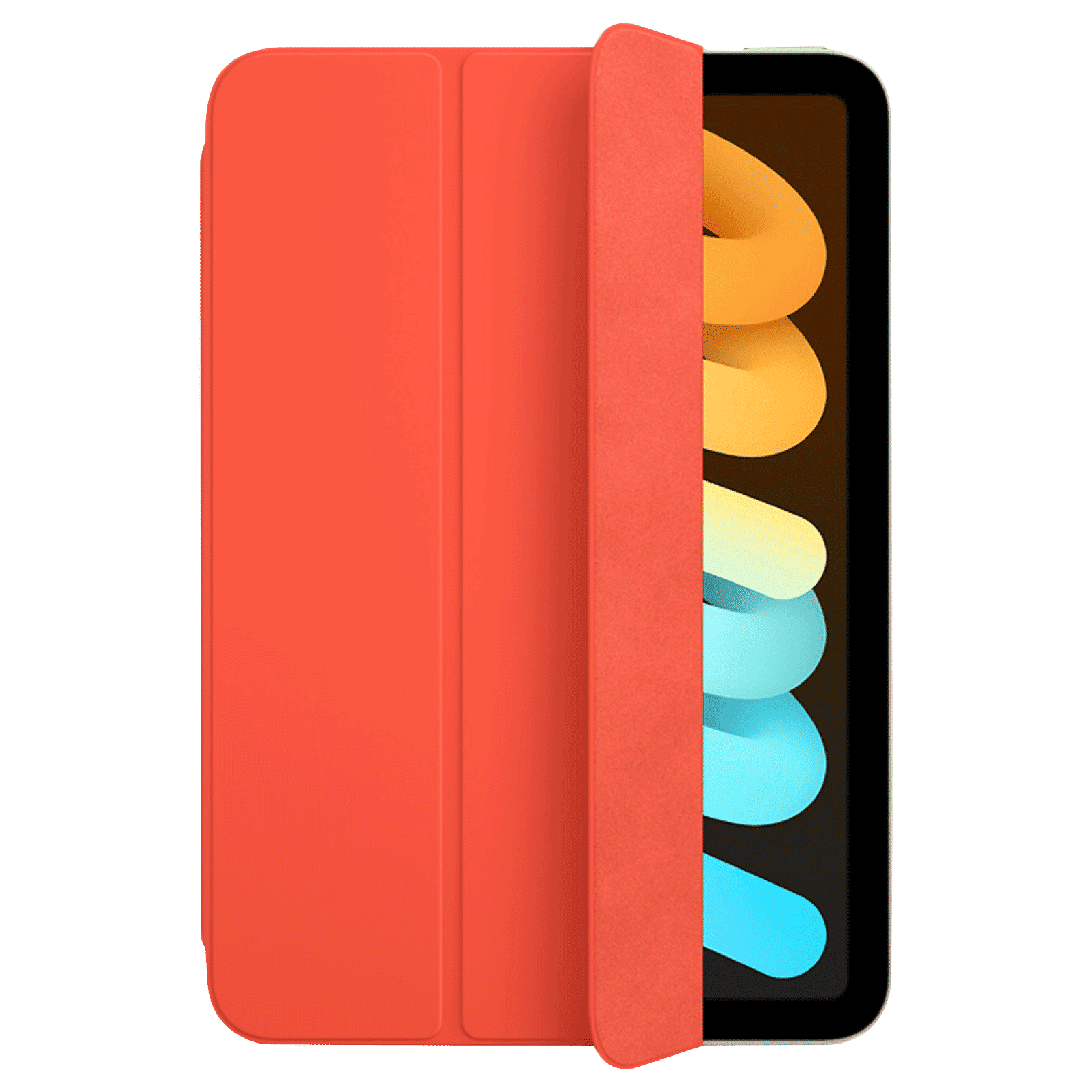 Apple Smart Leather Folio Case for Apple iPad Mini (6th Gen) 8.3 Inch (Magnetic Attachments, Electric Orange) Apple Smart Leather Folio Case for Apple iPad Mini (6th Gen) 8.3 Inch (Magnetic Attachments, Electric Orange)_2
