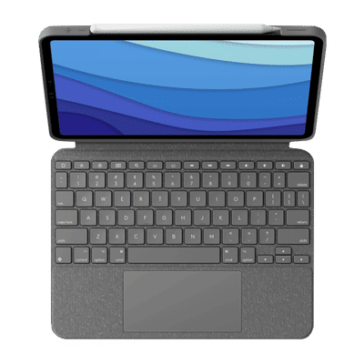 logitech Combo Touch Bluetooth Detachable Keyboard for Apple iPad Pro 11 Inch (1st, 2nd, 3rd & 4th Gen) with Touchpad (Adjustable Kickstand, Oxford Grey)