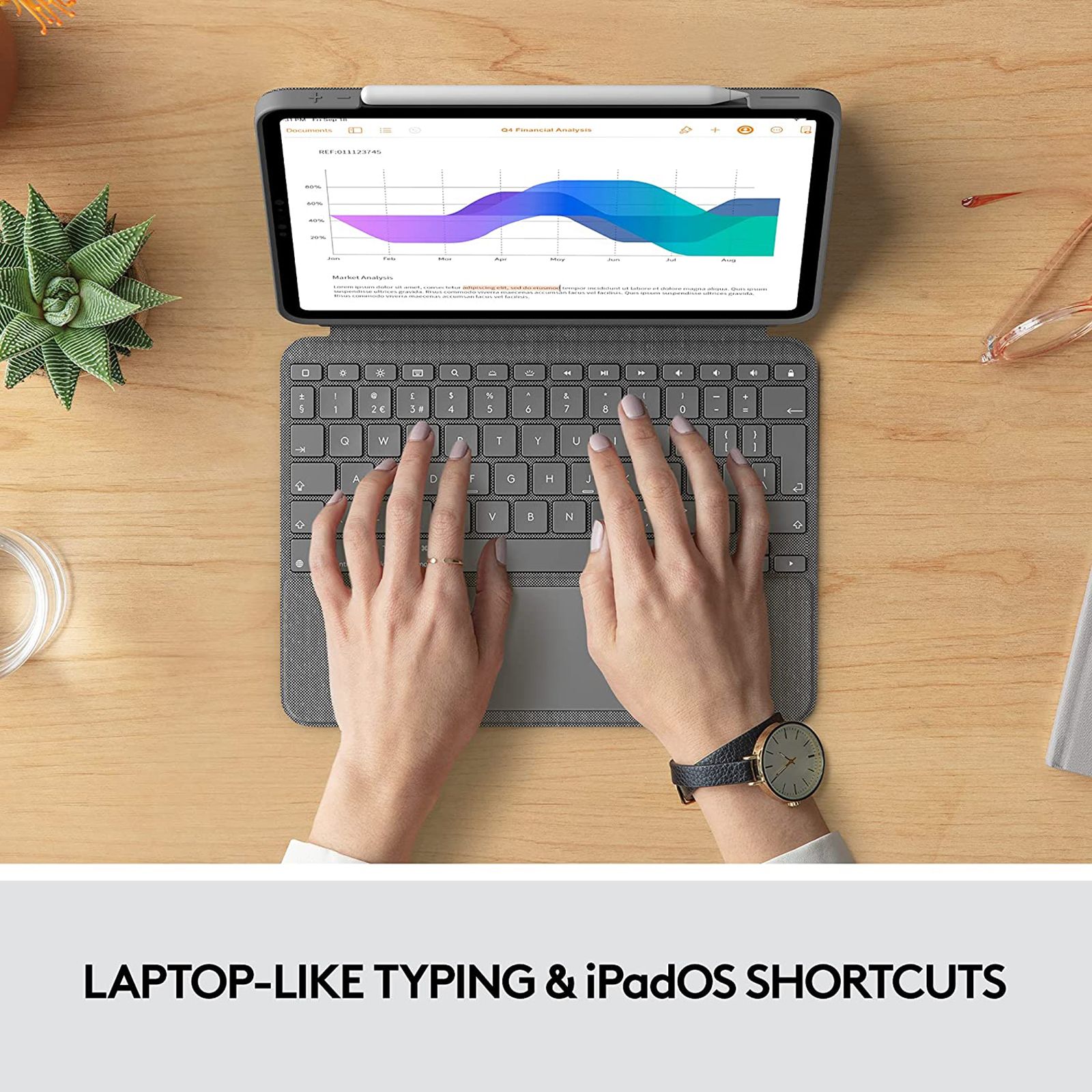 logitech Combo Touch Bluetooth Detachable Keyboard for Apple iPad Pro 11 Inch (1st, 2nd, 3rd & 4th Gen) with Touchpad (Adjustable Kickstand, Oxford Grey) logitech Combo Touch Bluetooth Detachable Keyboard for Apple iPad Pro 11 Inch (1st, 2nd, 3rd & 4th Gen) with Touchpad (Adjustable Kickstand, Oxford Grey)_12