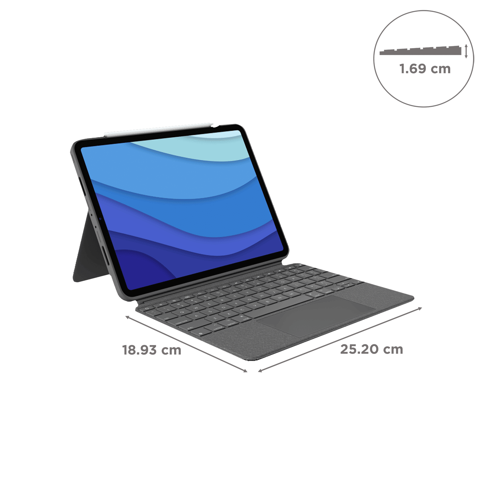 logitech Combo Touch Bluetooth Detachable Keyboard for Apple iPad Pro 11 Inch (1st, 2nd, 3rd & 4th Gen) with Touchpad (Adjustable Kickstand, Oxford Grey) logitech Combo Touch Bluetooth Detachable Keyboard for Apple iPad Pro 11 Inch (1st, 2nd, 3rd & 4th Gen) with Touchpad (Adjustable Kickstand, Oxford Grey)_2