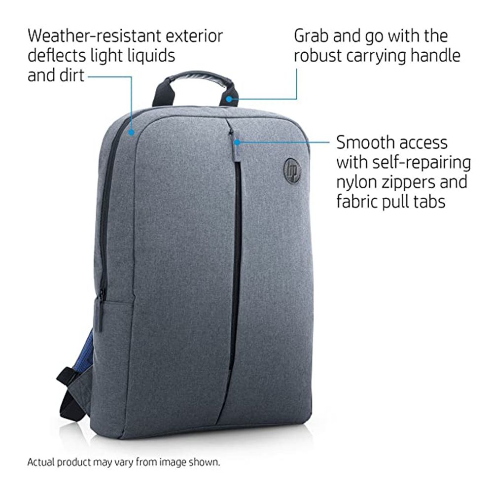 HP Value Synthetic Laptop Backpack for 15.6 Inch Laptop (Weather Resistant, Grey) HP Value Synthetic Laptop Backpack for 15.6 Inch Laptop (Weather Resistant, Grey)_8