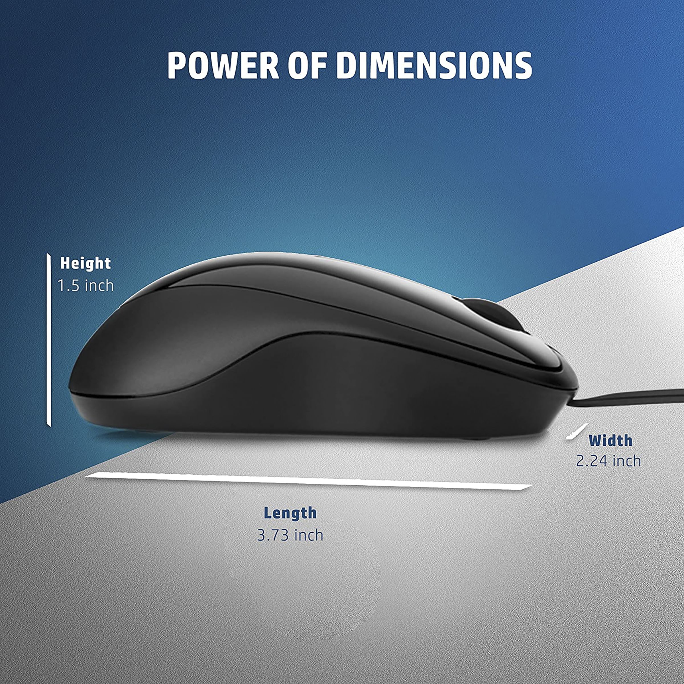 HP X1000 Wired Optical Mouse (1600 DPI, Sleek and Modern, Black) HP X1000 Wired Optical Mouse (1600 DPI, Sleek and Modern, Black)_7