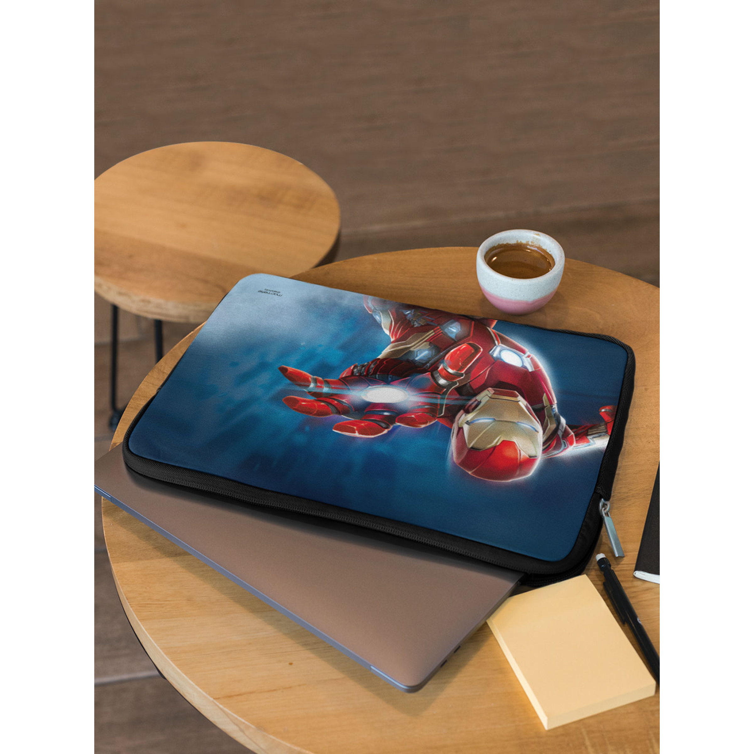 macmerise Mighty Ironman Neoprene Laptop Sleeve for 15 Inch Laptop (Water Resistant, Multi Color)_5