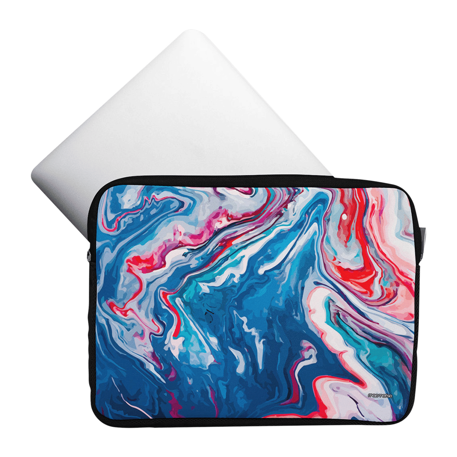 macmerise Liquid Neoprene Laptop Sleeve for 13 Inch Laptop (Water Resistant, Funk Blue)_6