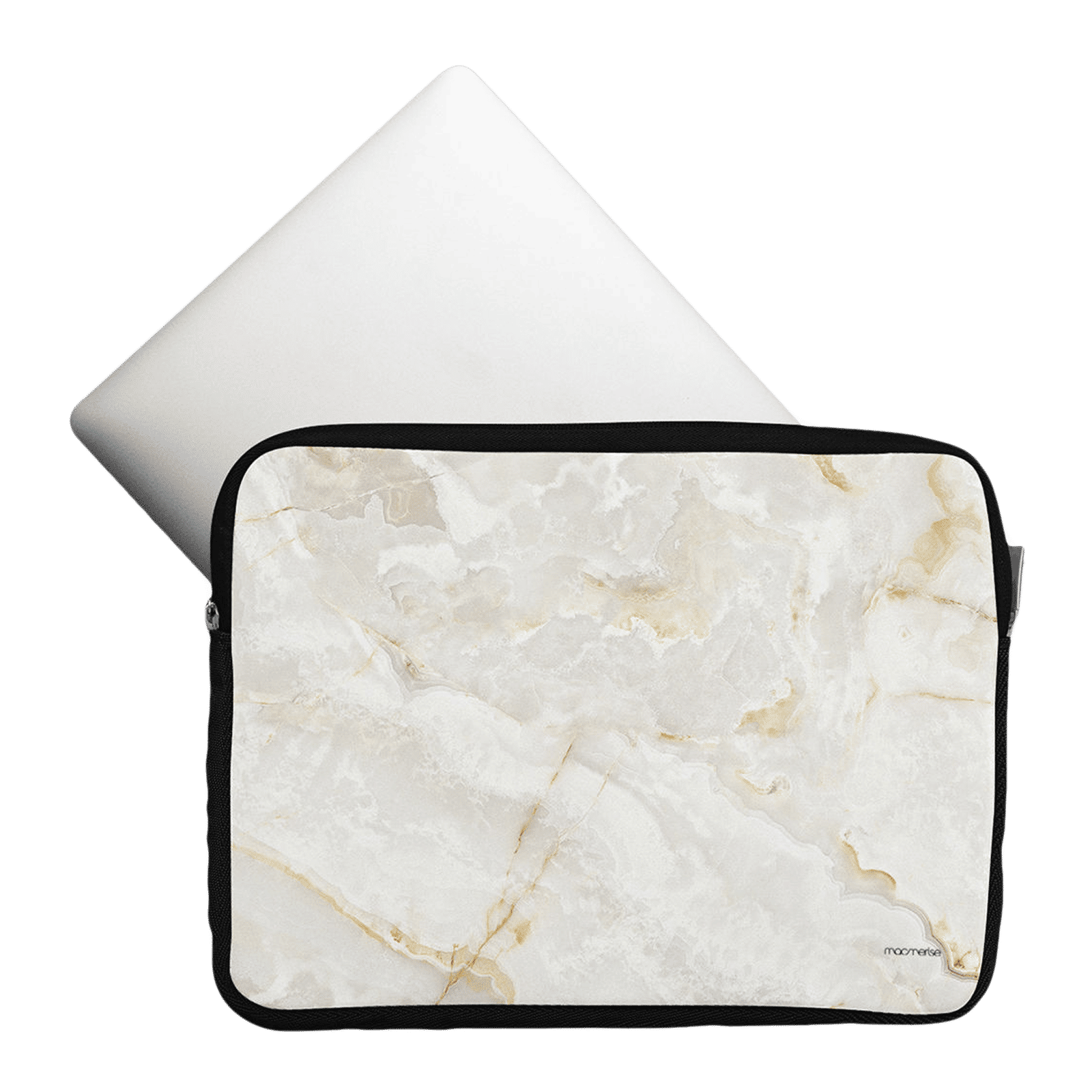 macmerise Marble Neoprene Laptop Sleeve for 13 Inch Laptop (Water Resistant, Creama Marfil)_6