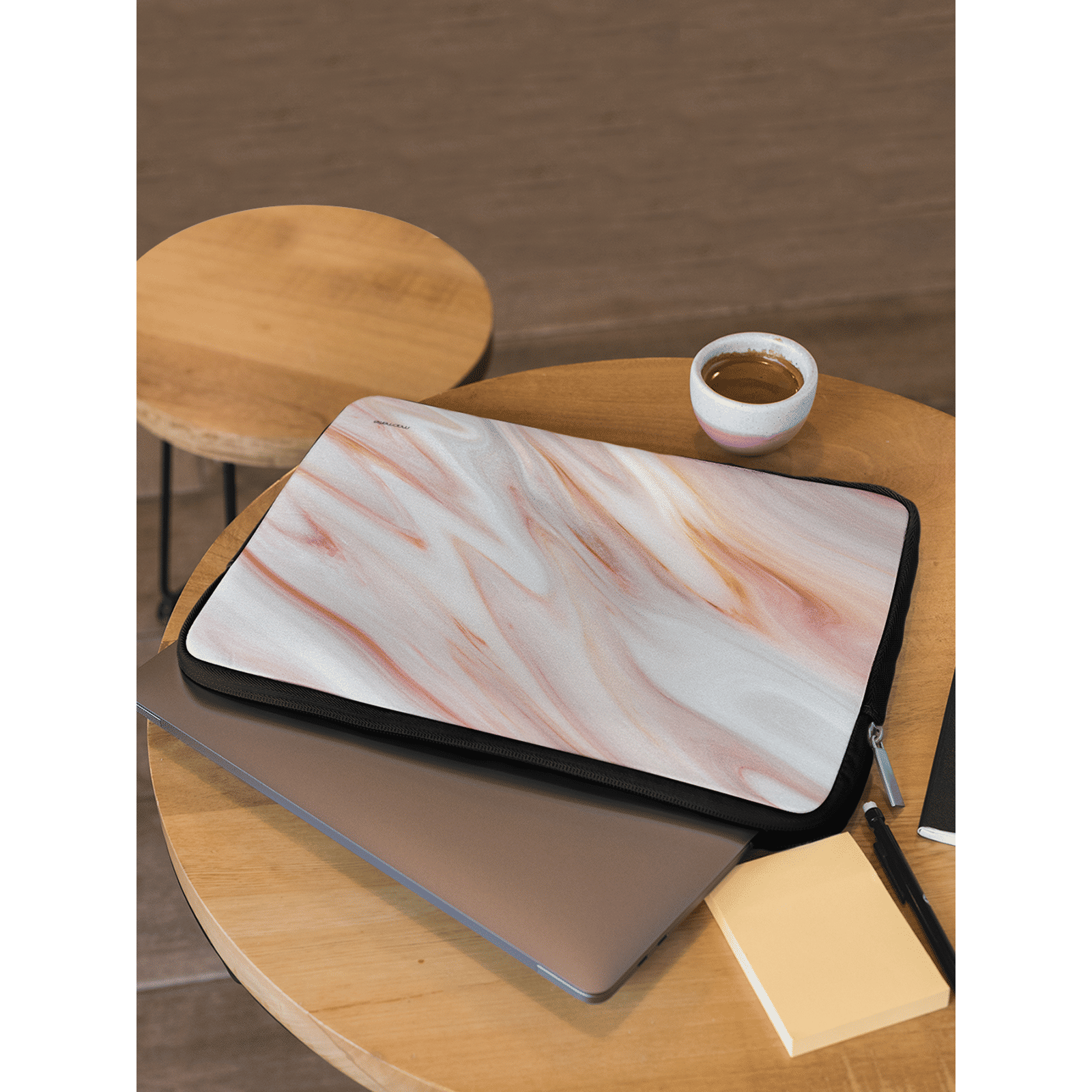 macmerise Marble Neoprene Laptop Sleeve for 13 Inch Laptop (Water Resistant, Rosa Levanto) macmerise Marble Neoprene Laptop Sleeve for 13 Inch Laptop (Water Resistant, Rosa Levanto)_4