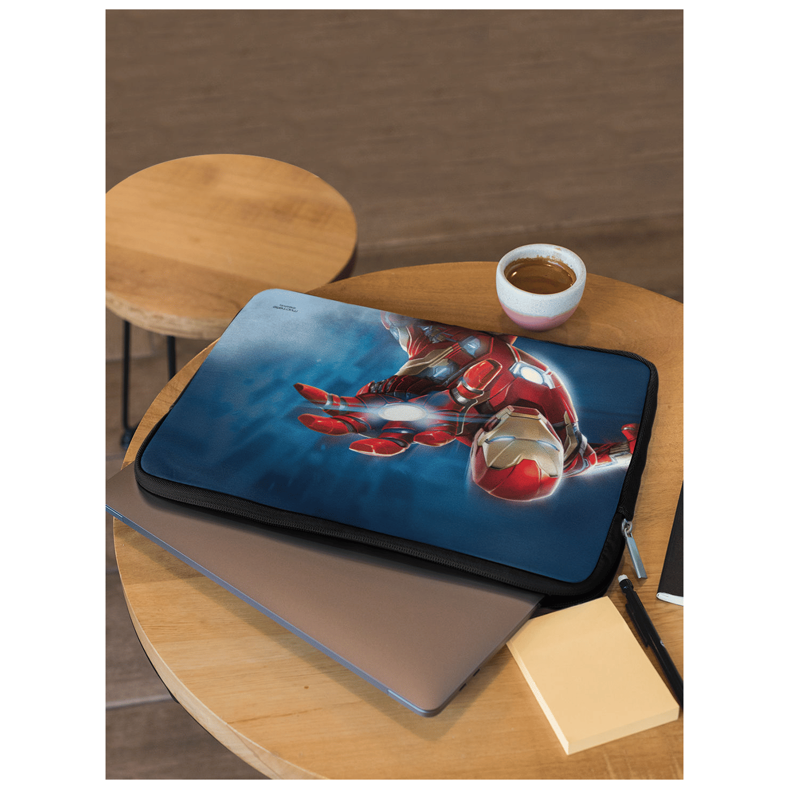 macmerise Mighty Ironman Neoprene Laptop Sleeve for 13 Inch Laptop (Water Resistant, Multi Color)_5
