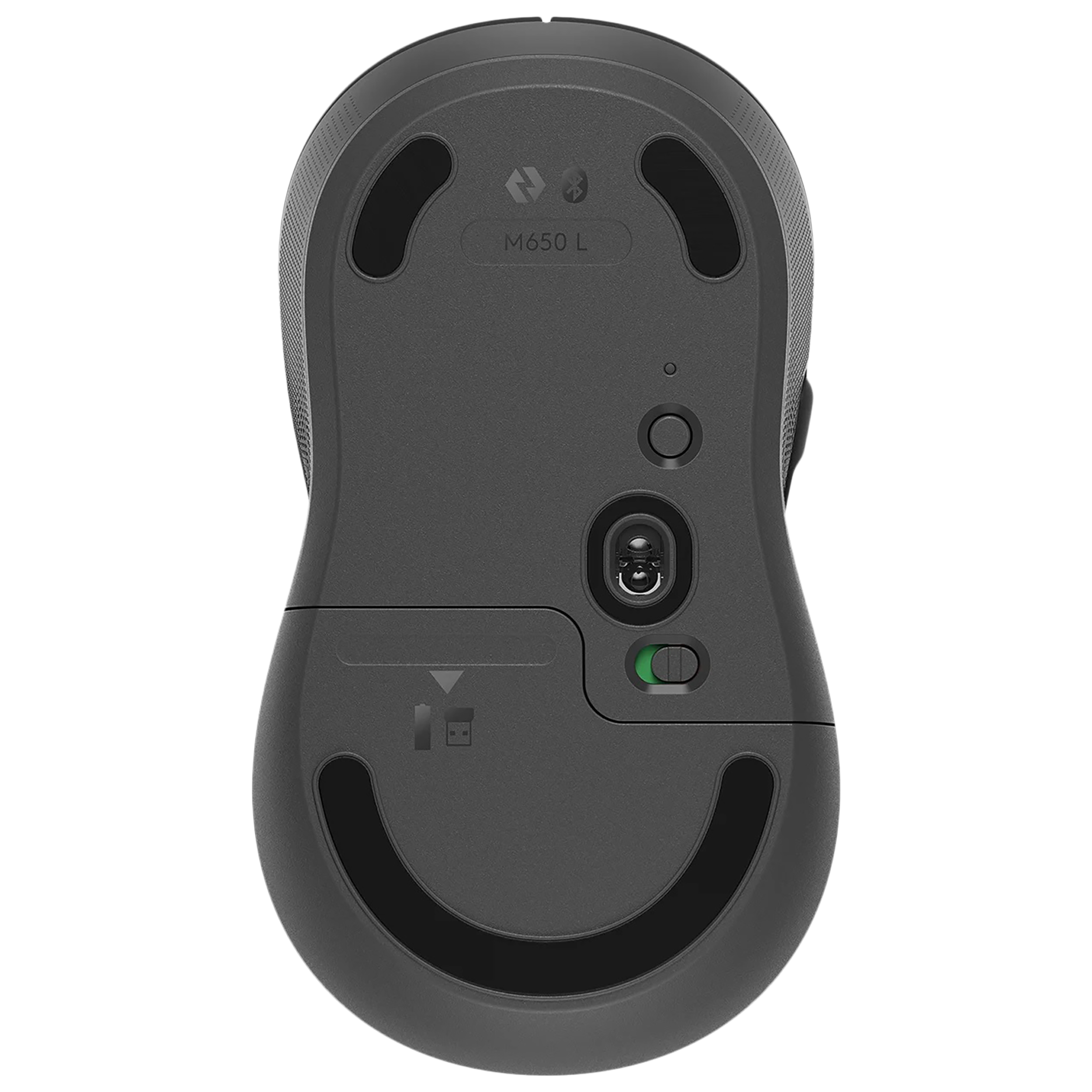logitech Signature M650 L Wireless Optical Performance Mouse with Customizable Buttons (4000 DPI Adjustable, Multi Device Connectivity, Graphite)_7