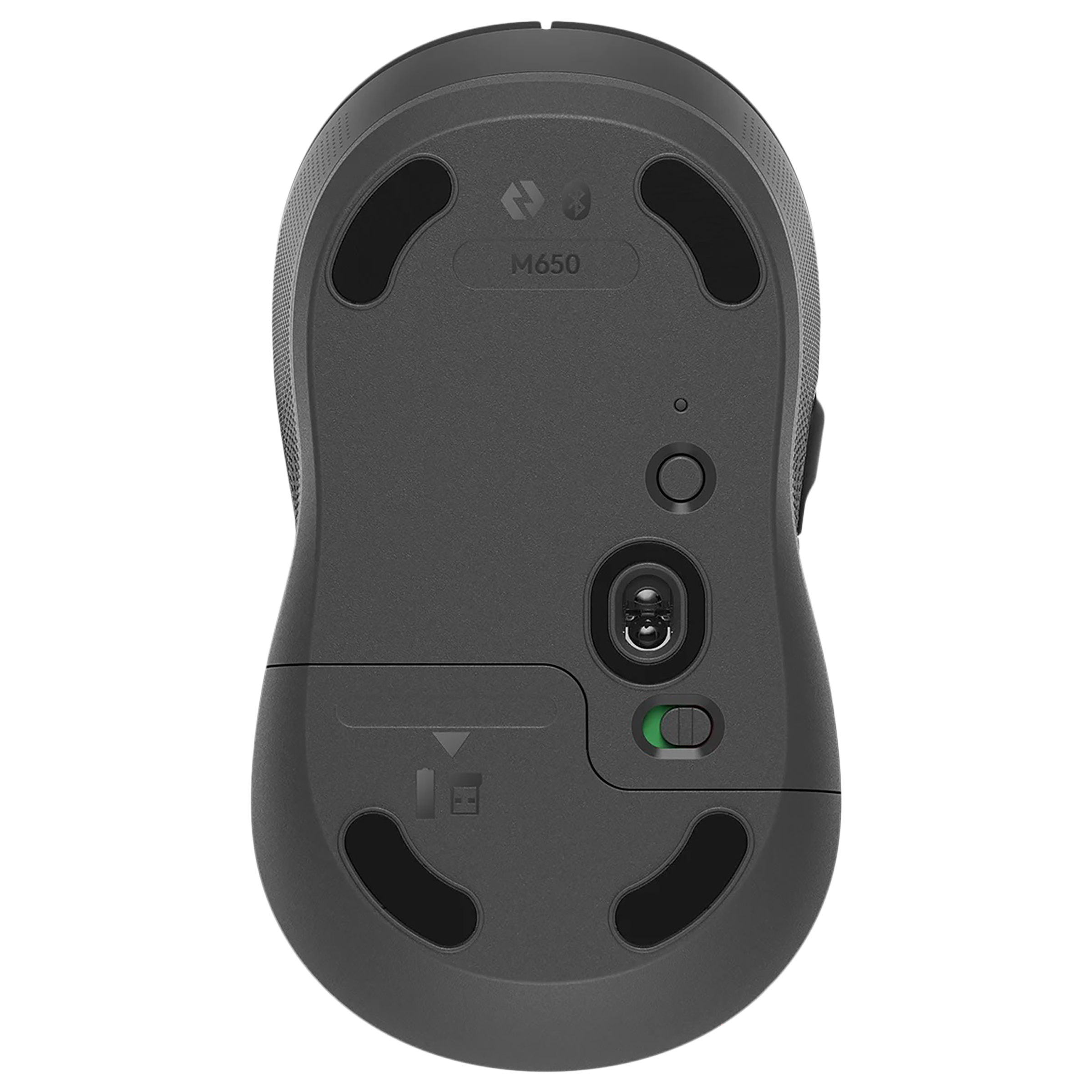 logitech Signature M650 Bluetooth Wireless Optical Performance Mouse (4000 DPI Adjustable, Multi Device Connectivity, Graphite)_7