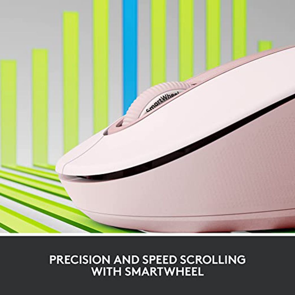 logitech Signature M650 Wireless Optical Performance Mouse with Customizable Buttons (4000 DPI Adjustable, Multi Device Connectivity, Rose) logitech Signature M650 Wireless Optical Performance Mouse with Customizable Buttons (4000 DPI Adjustable, Multi Device Connectivity, Rose)_12