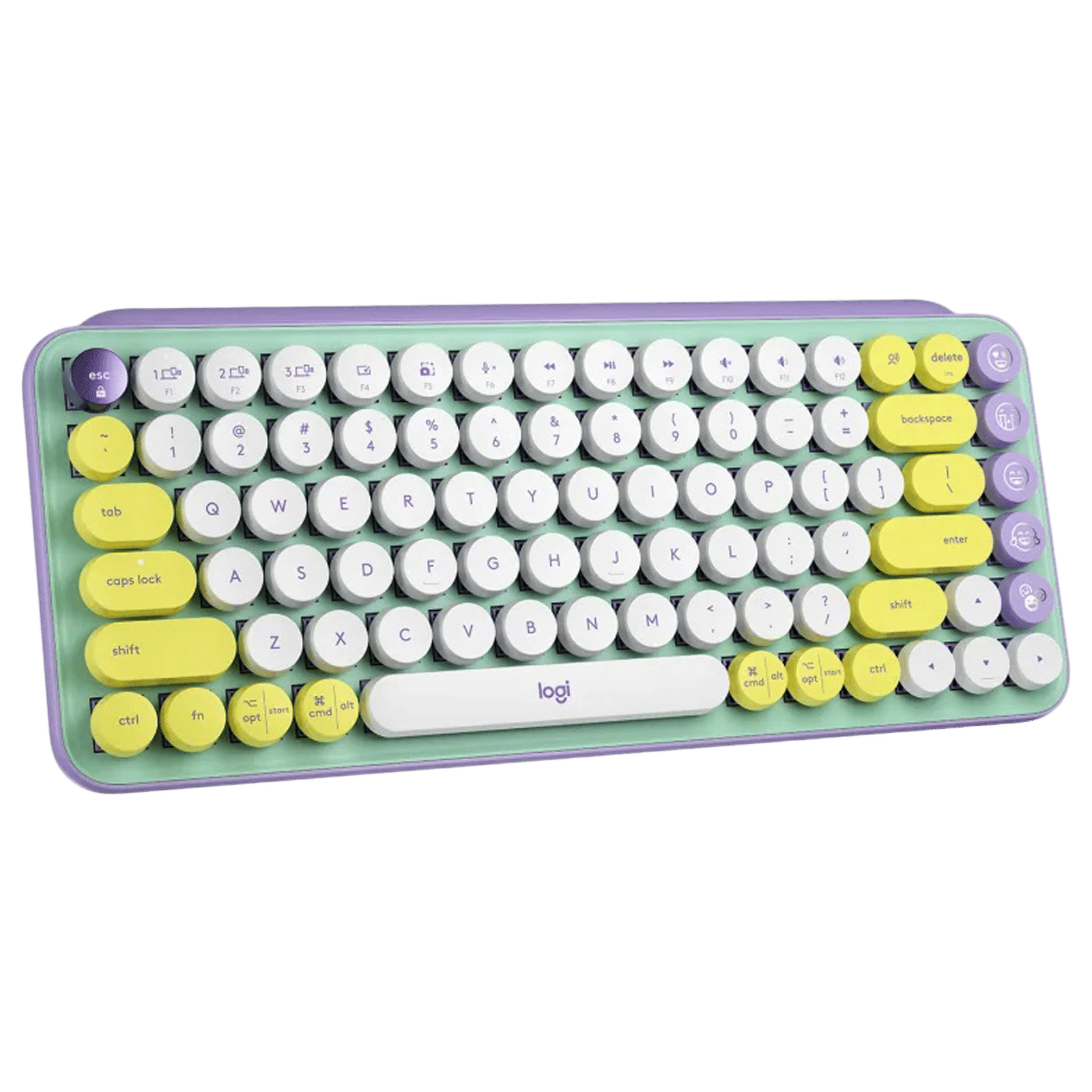 logitech POP Keys Bluetooth 5.1 Wireless Keyboard with Multi Device Connectivity (50 Million Keystrokes, Daydream)_7