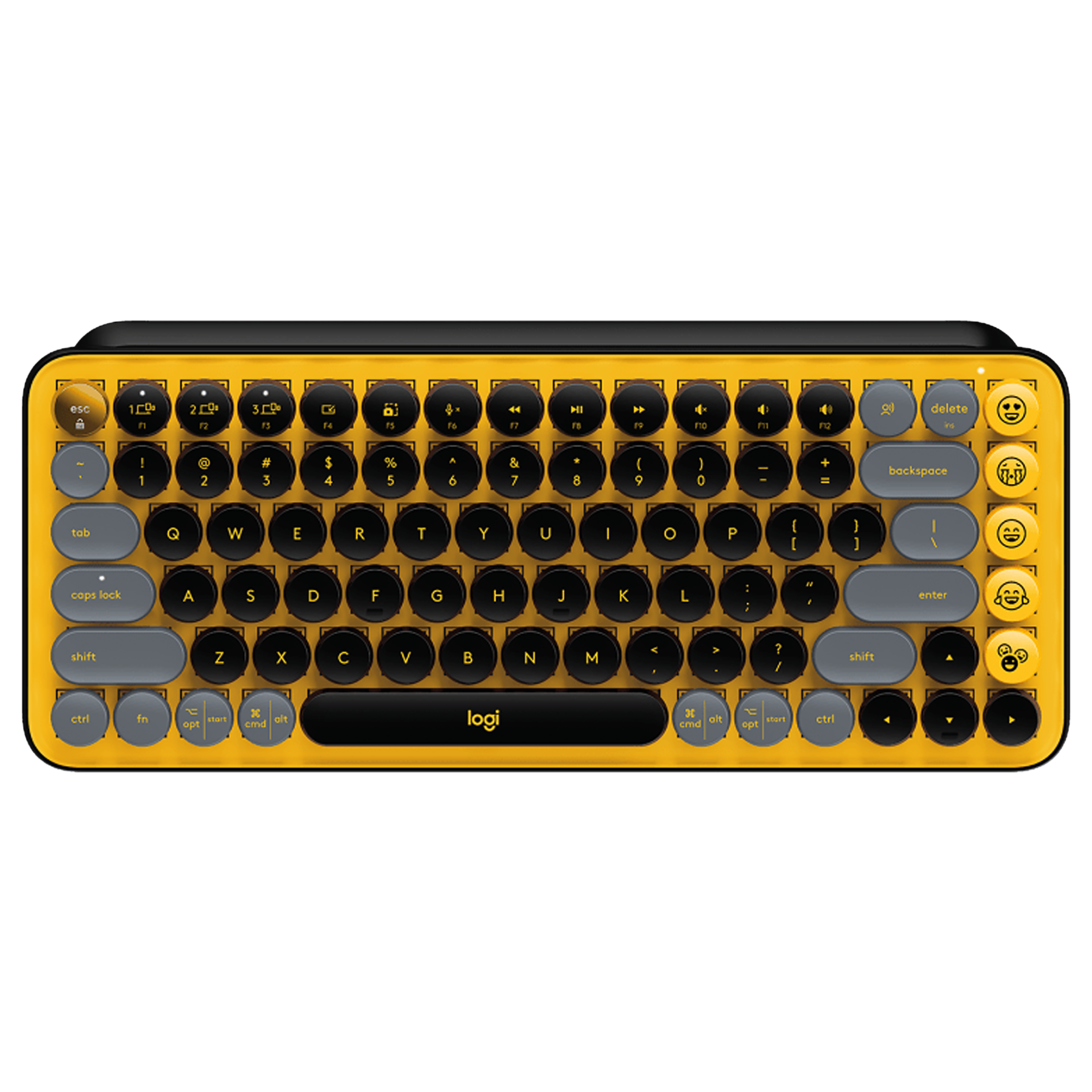 logitech POP Keys Bluetooth 5.1 Wireless Keyboard with Multi Device Connectivity (50 Million Keystrokes, Blast)_1