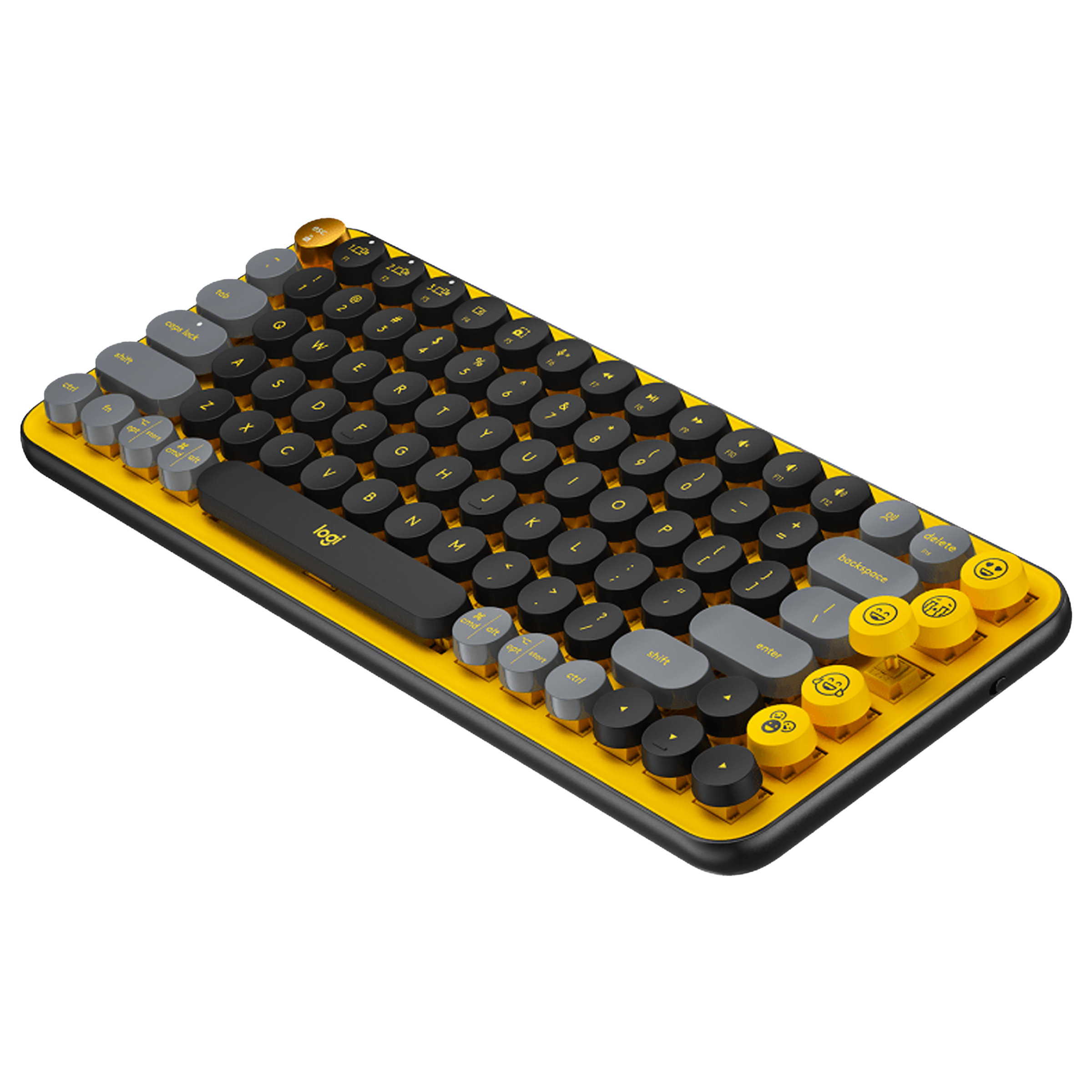 logitech POP Keys Bluetooth 5.1 Wireless Keyboard with Multi Device Connectivity (50 Million Keystrokes, Blast)_4