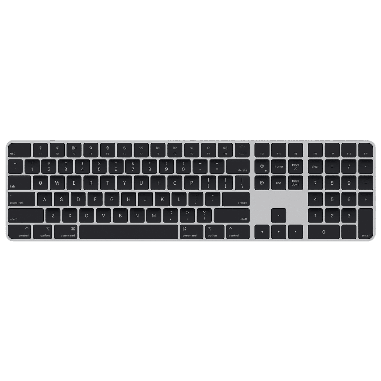Apple Rechargeable Bluetooth Wireless Keyboard with Number Pad (Touch ID, Black) Apple Rechargeable Bluetooth Wireless Keyboard with Number Pad (Touch ID, Black)_1