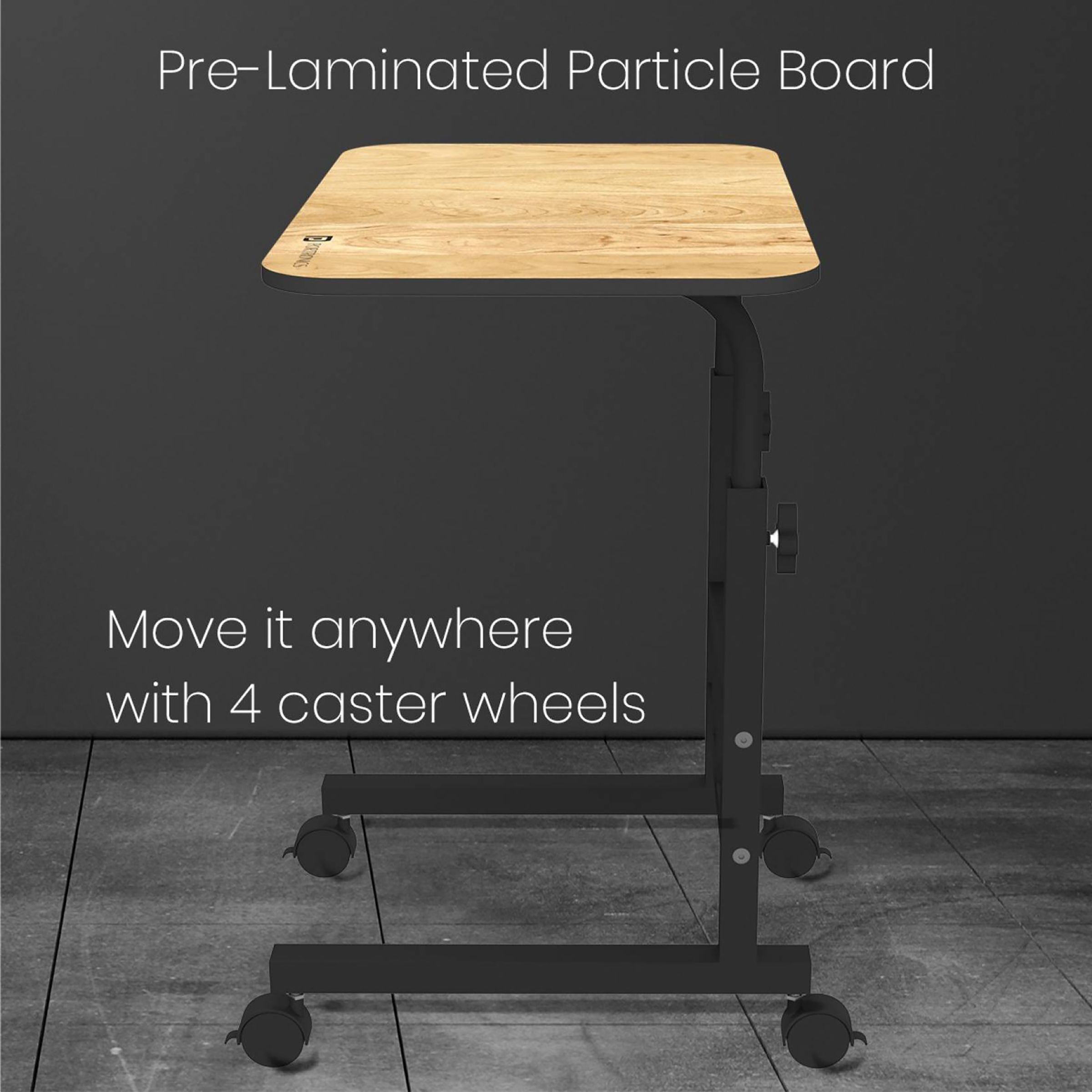 PORTRONICS My Buddy D Laptop Stand For Laptop (Includes A 4-Wheel Caster, POR 1376, Brown/Black) PORTRONICS My Buddy D Laptop Stand For Laptop (Includes A 4-Wheel Caster, POR 1376, Brown/Black)_4