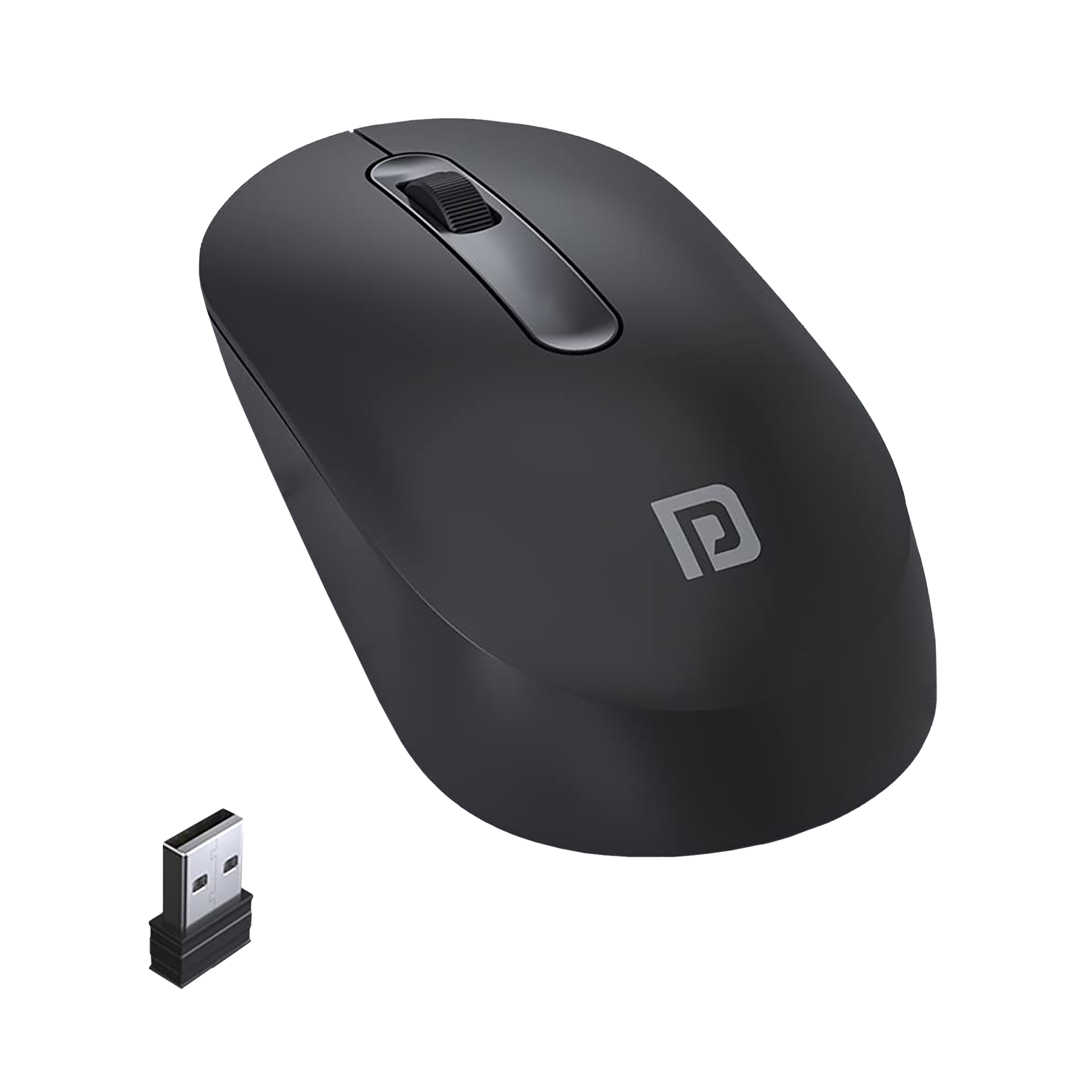 PORTRONICS Toad 13 Wireless Optical Mouse (1200 DPI, Contoured Design, Black) PORTRONICS Toad 13 Wireless Optical Mouse (1200 DPI, Contoured Design, Black)_1