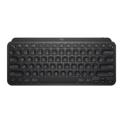 logitech MX Keys Mini Rechargeable Bluetooth Wireless Keyboard with Multi Device Connectivity (Hand Proximity Sensors, Graphite)