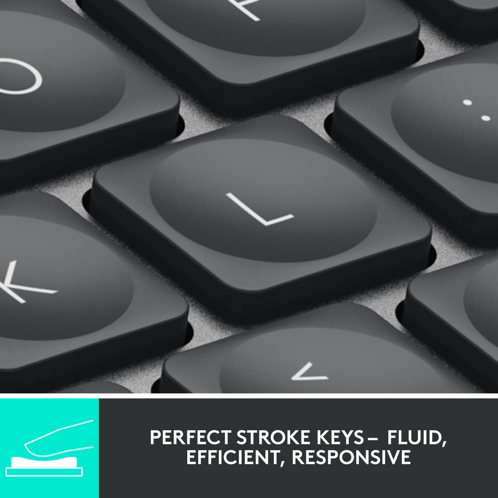 logitech MX Keys Mini Rechargeable Bluetooth Wireless Keyboard with Multi Device Connectivity (Hand Proximity Sensors, Graphite) logitech MX Keys Mini Rechargeable Bluetooth Wireless Keyboard with Multi Device Connectivity (Hand Proximity Sensors, Graphite)_18