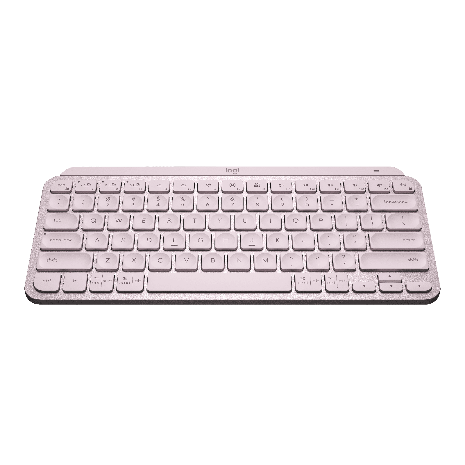 logitech MX Keys Mini Rechargeable Bluetooth Wireless Keyboard with Multi Device Connectivity (Ambient Light Sensors, Rose) logitech MX Keys Mini Rechargeable Bluetooth Wireless Keyboard with Multi Device Connectivity (Ambient Light Sensors, Rose)_4