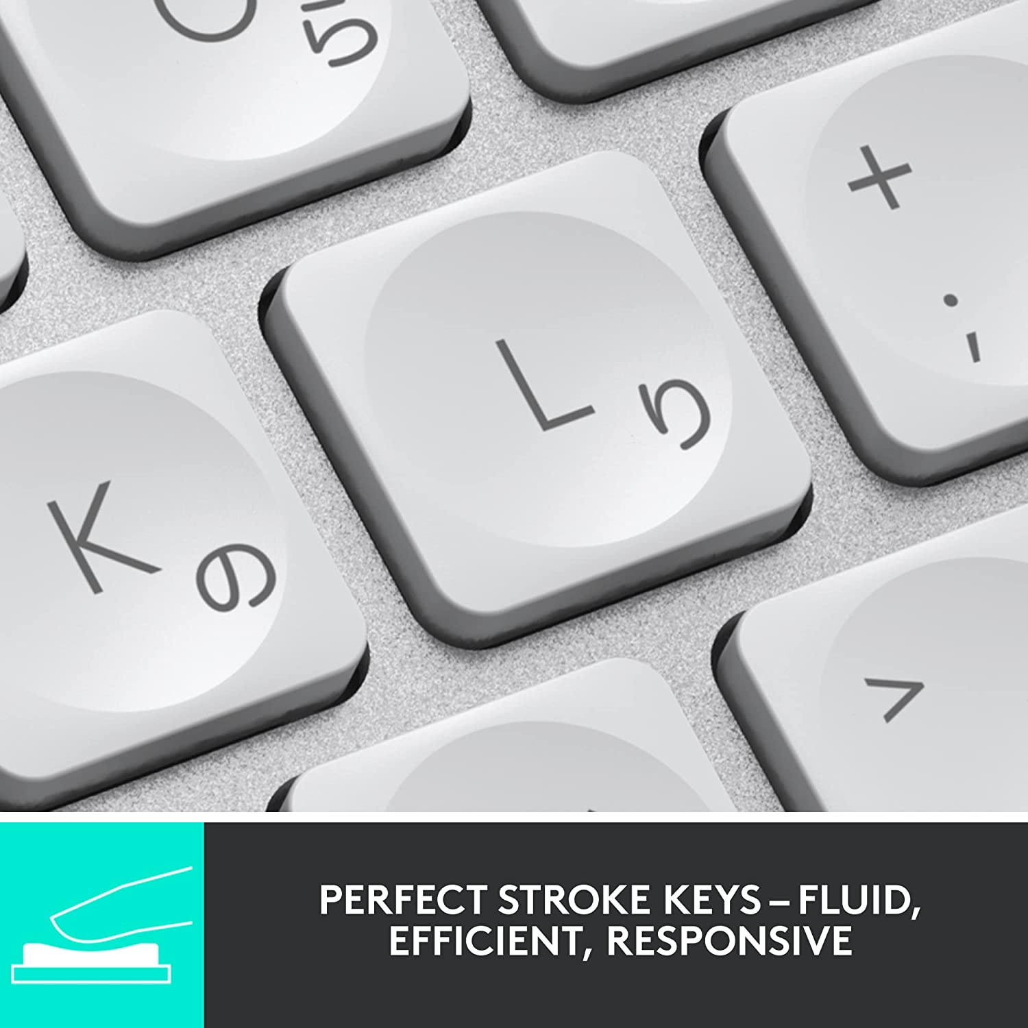 logitech MX Keys Mini Rechargeable Bluetooth Wireless Keyboard with Multi Device Connectivity (Ambient Light Sensors, Pale Grey)_11