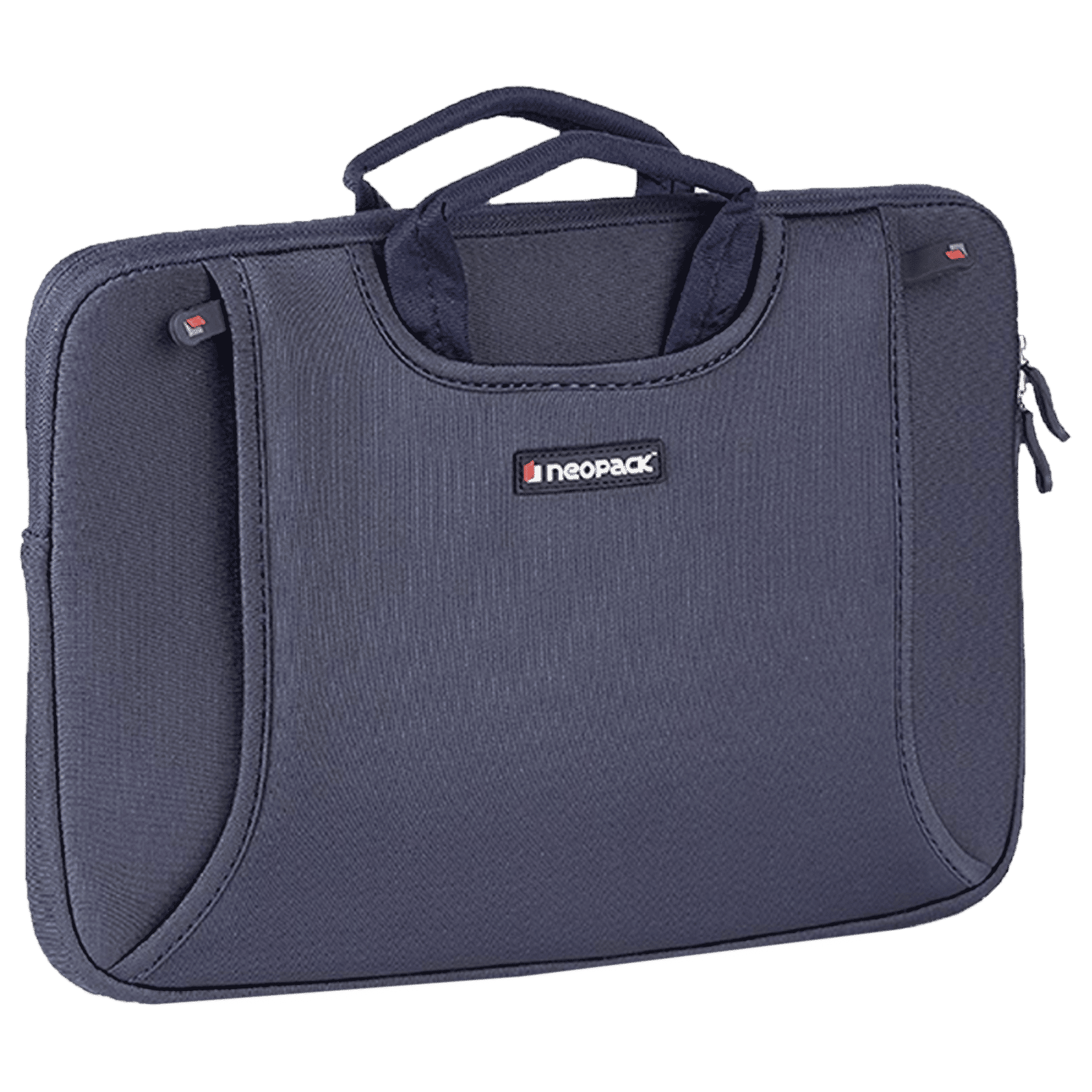 neopack Lycra Fabric, Neoprene Laptop Sleeve for 13.3 & 14.2 Inch Laptop (Water Resistant, Navy Blue) neopack Lycra Fabric, Neoprene Laptop Sleeve for 13.3 & 14.2 Inch Laptop (Water Resistant, Navy Blue)_4