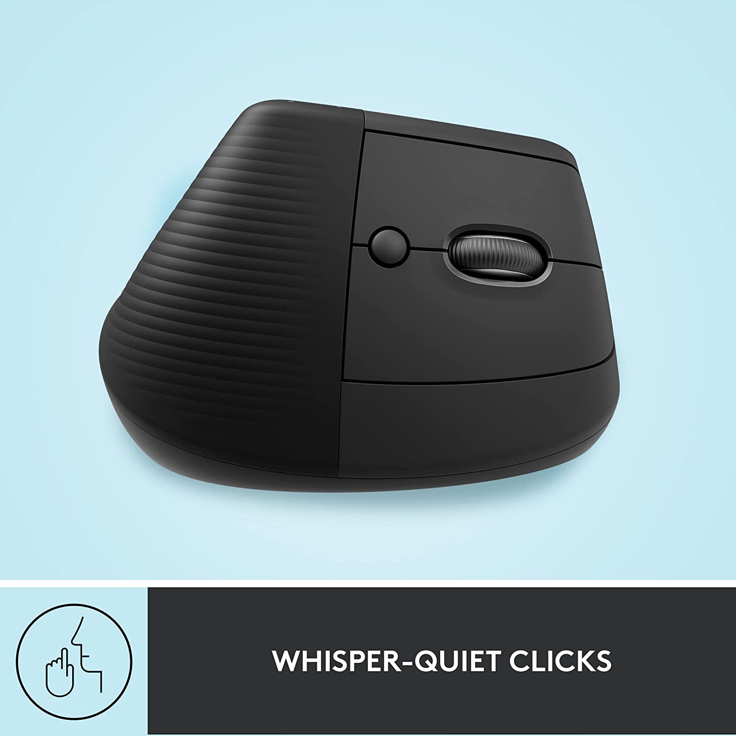 logitech Lift Wireless Optical Vertical Mouse with Thumb Rest (4000 DPI Adjustable, Whisper Quiet Clicks, Graphite) logitech Lift Wireless Optical Vertical Mouse with Thumb Rest (4000 DPI Adjustable, Whisper Quiet Clicks, Graphite)_8