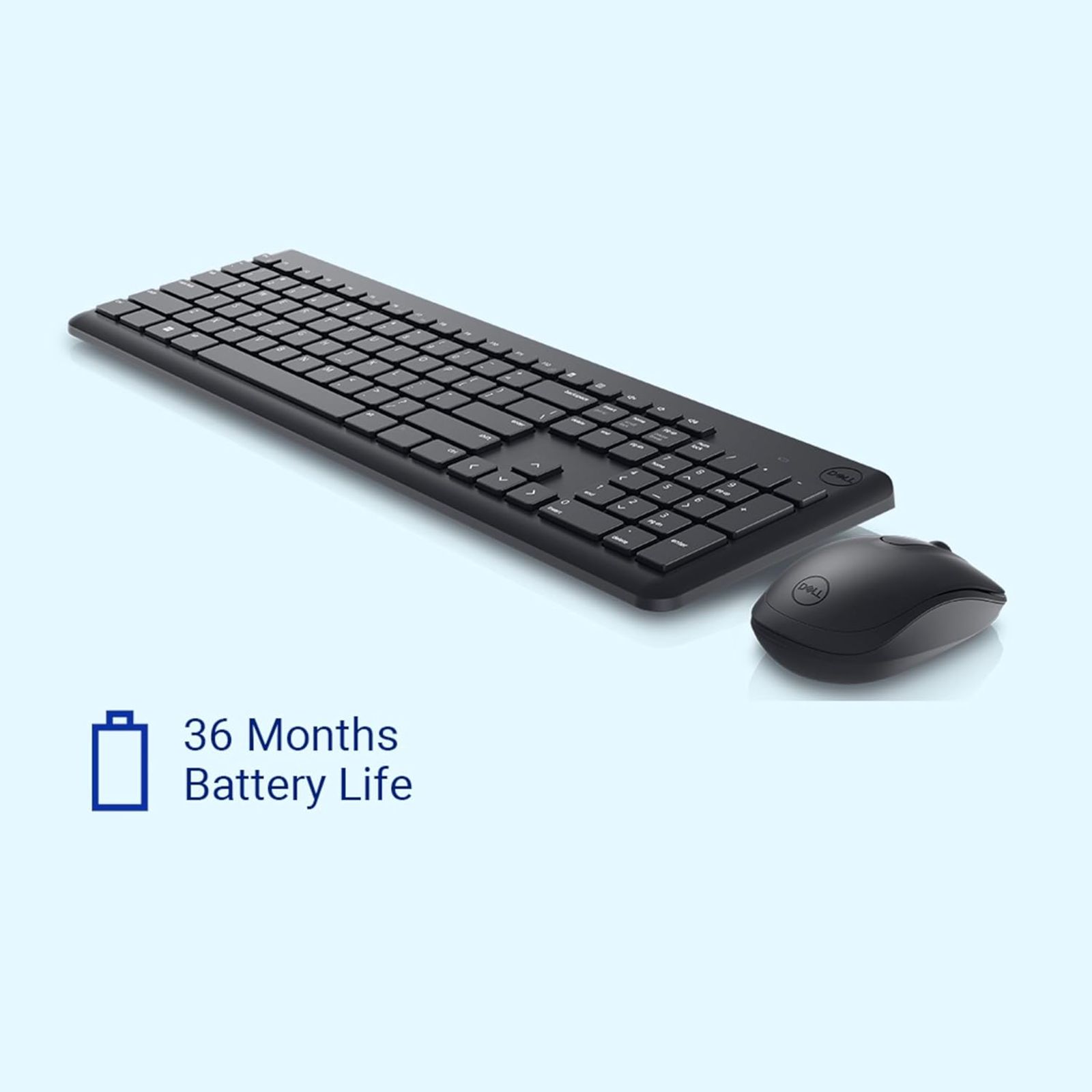 DELL KM3322W Wireless Keyboard & Mouse Combo (1000 DPI, Spill Resistant, Black)_8
