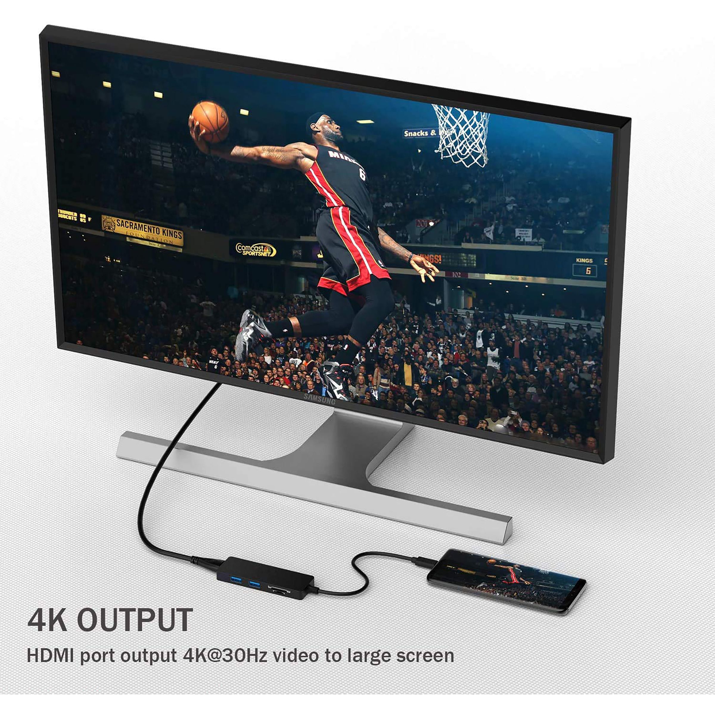 LAPCARE Lap-C 5-in-1 USB 3.1 Type C to USB 3.0 Type A, SD Card, HDMI, MicroSD Card Slot Docking Station (Multi-Media Connectivity, Black)_10