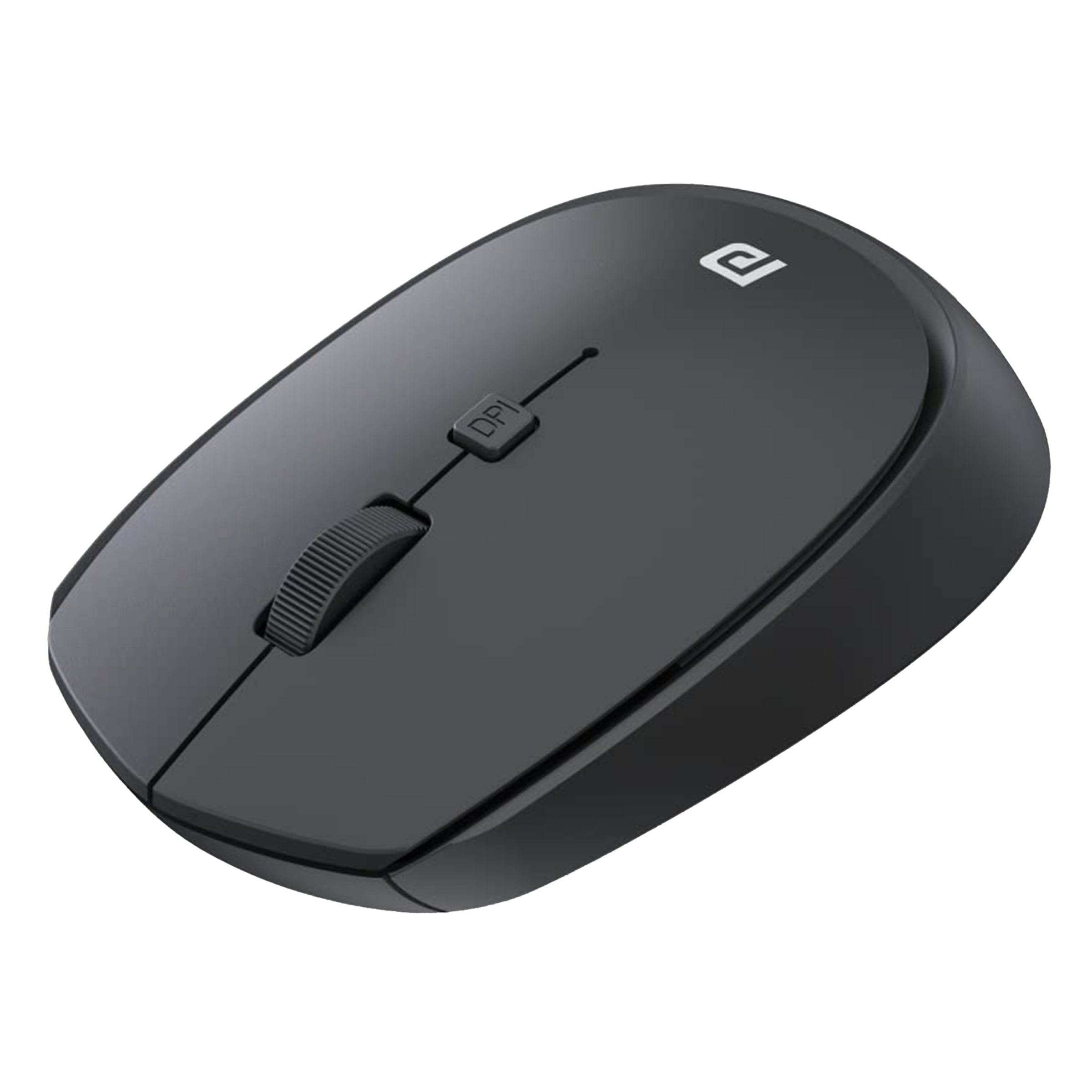 PORTRONICS Toad 23 Wireless Optical Mouse (1600 DPI Adjustable, Ergonomic Design, Black)_1