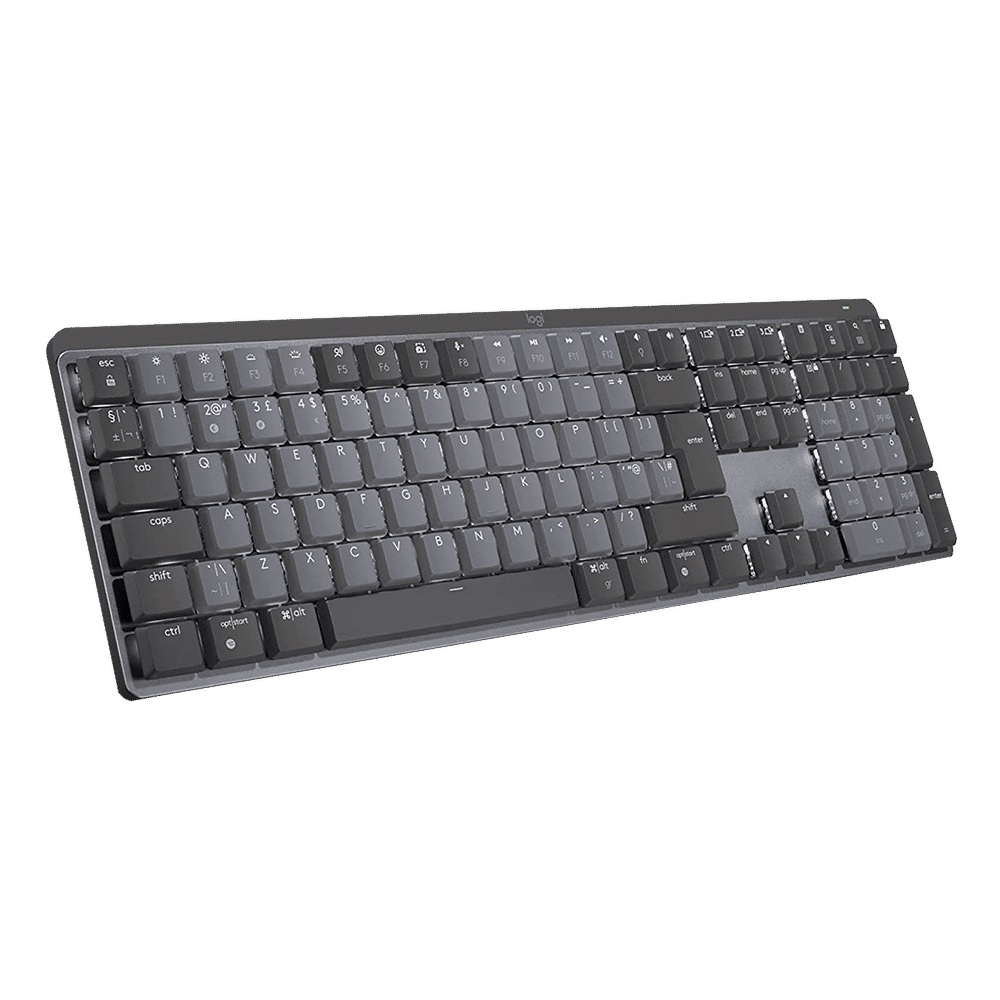 logitech MX Keys Mechanical Rechargeable Bluetooth Wireless Performance Keyboard with Multi Device Connectivity (Ambient Light Sensors, Graphite) logitech MX Keys Mechanical Rechargeable Bluetooth Wireless Performance Keyboard with Multi Device Connectivity (Ambient Light Sensors, Graphite)_16