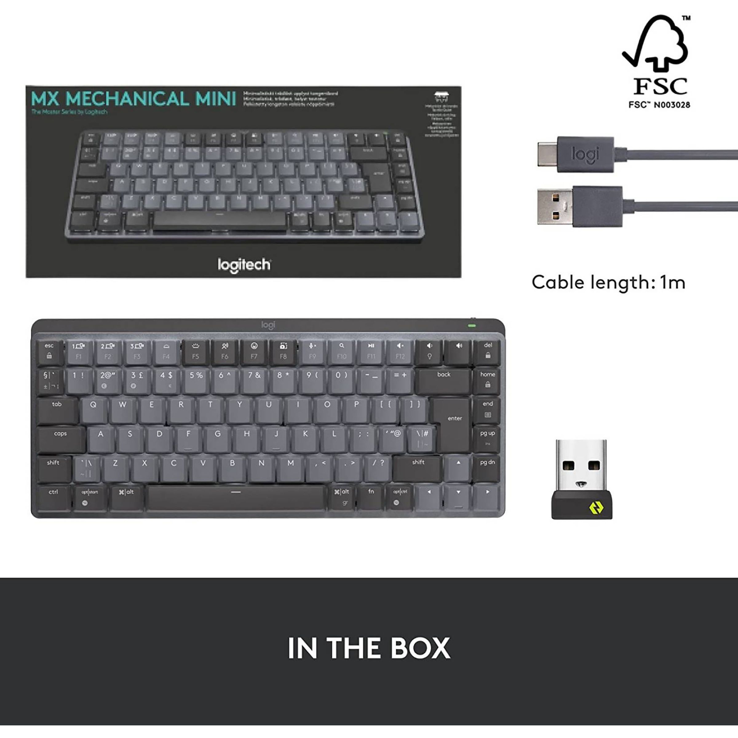 logitech MX Mechanical Mini Rechargeable Bluetooth Wireless Performance Keyboard with Multi Device Connectivity (Ambient Light Sensors, Graphite)_12