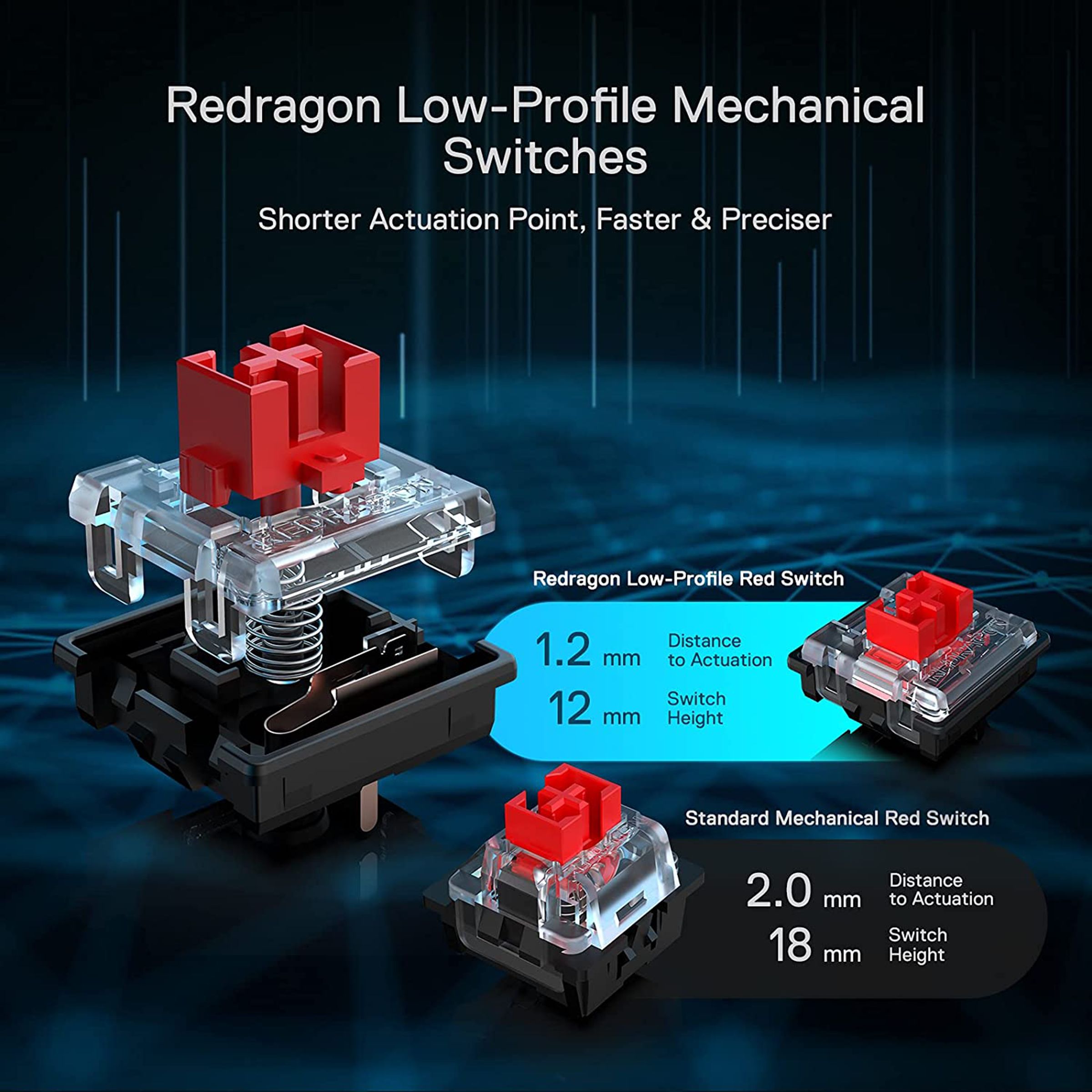 REDRAGON Anivia K614 Wired Gaming Keyboard (RGB Backlight Red Switch, Black) REDRAGON Anivia K614 Wired Gaming Keyboard (RGB Backlight Red Switch, Black)_14