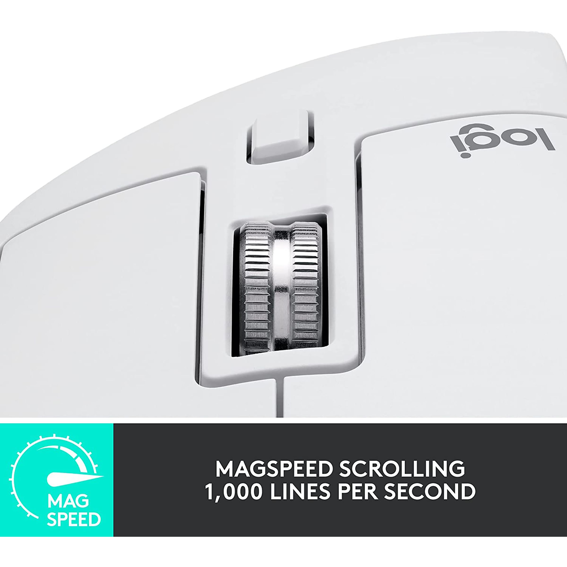 logitech MX Master 3S Rechargeable Wireless Laser Performance Mouse with Thumb Wheel (8000 DPI Adjustable, Multi Device Connectivity, Pale Gray) logitech MX Master 3S Rechargeable Wireless Laser Performance Mouse with Thumb Wheel (8000 DPI Adjustable, Multi Device Connectivity, Pale Gray)_9