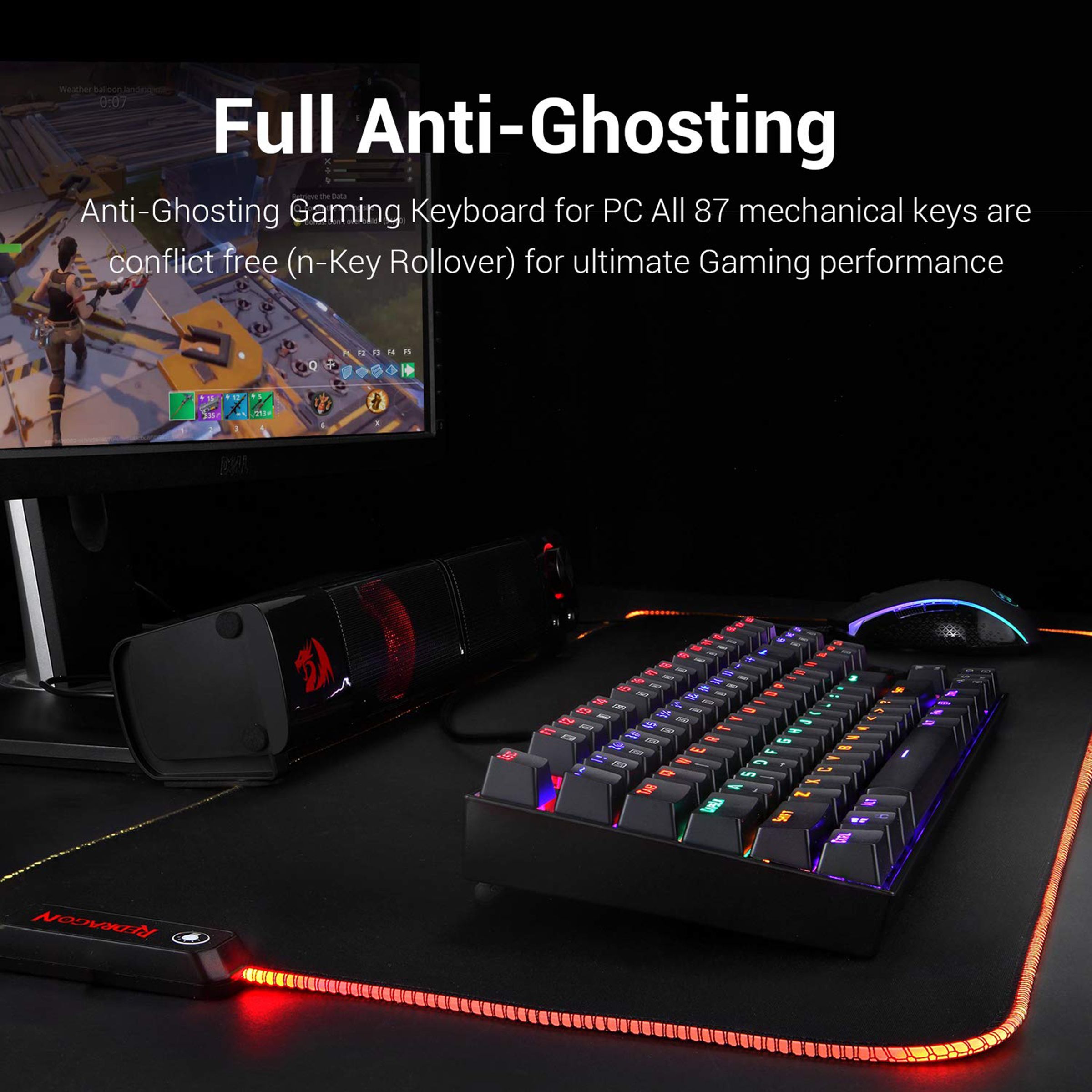 REDRAGON Kumara K552 Wired Keyboard with RGB LED Backlit Keys (Anti Ghosting Keys, Black)_8