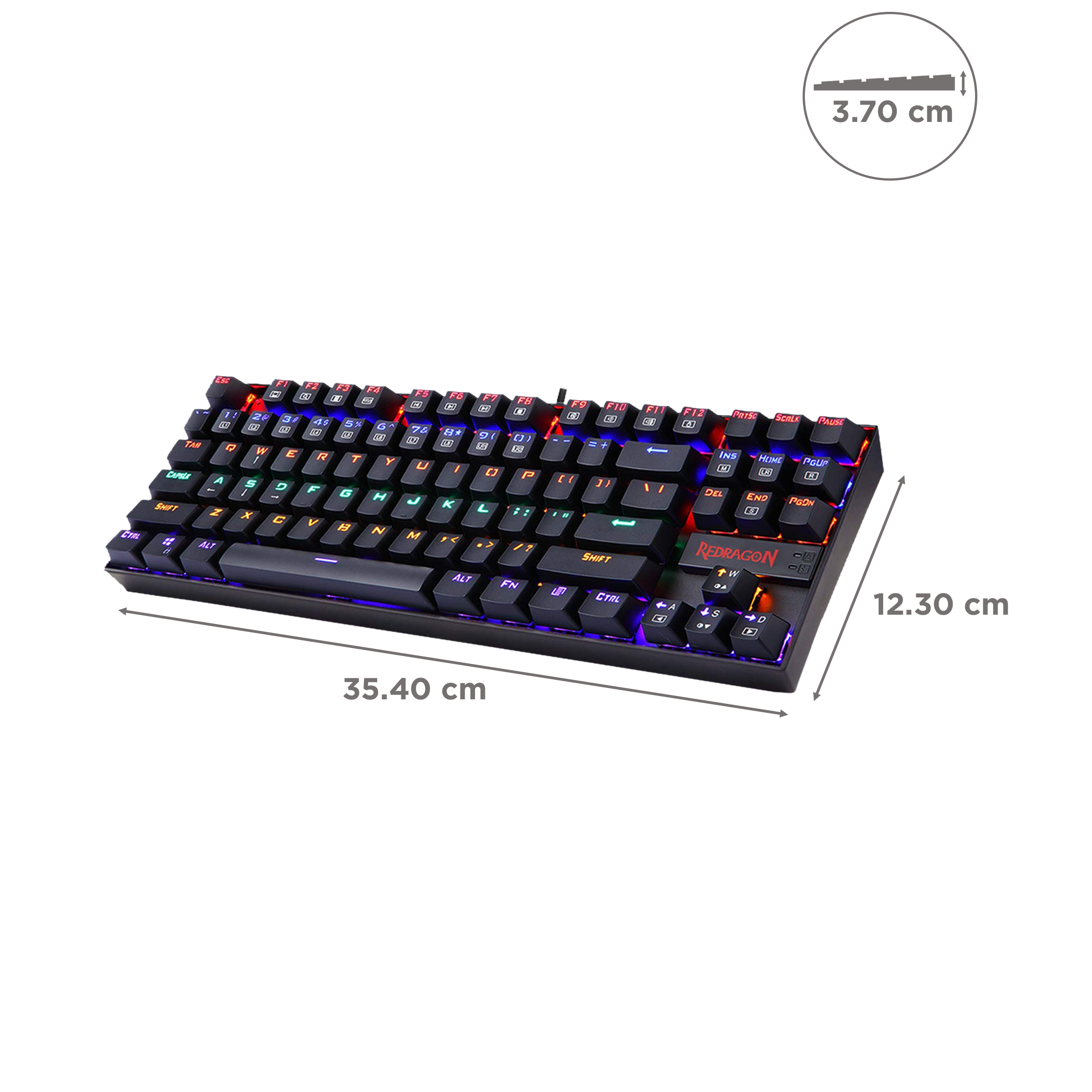 REDRAGON Kumara K552 Wired Keyboard with RGB LED Backlit Keys (Anti Ghosting Keys, Black)_3