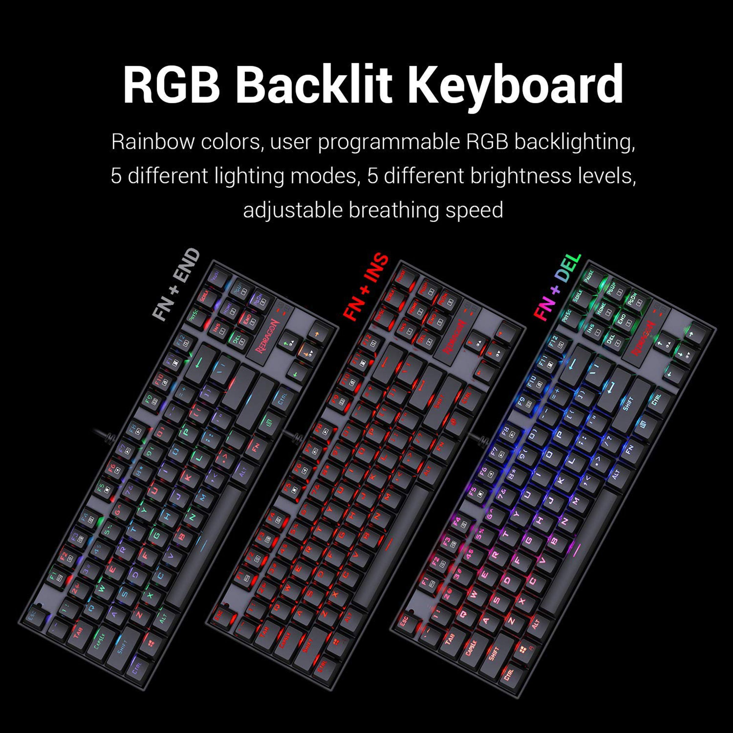 REDRAGON Kumara K552 RGB Wired Keyboard with RGB LED Backlit Keys (Custom Mechanical Switches, Black) REDRAGON Kumara K552 RGB Wired Keyboard with RGB LED Backlit Keys (Custom Mechanical Switches, Black)_14