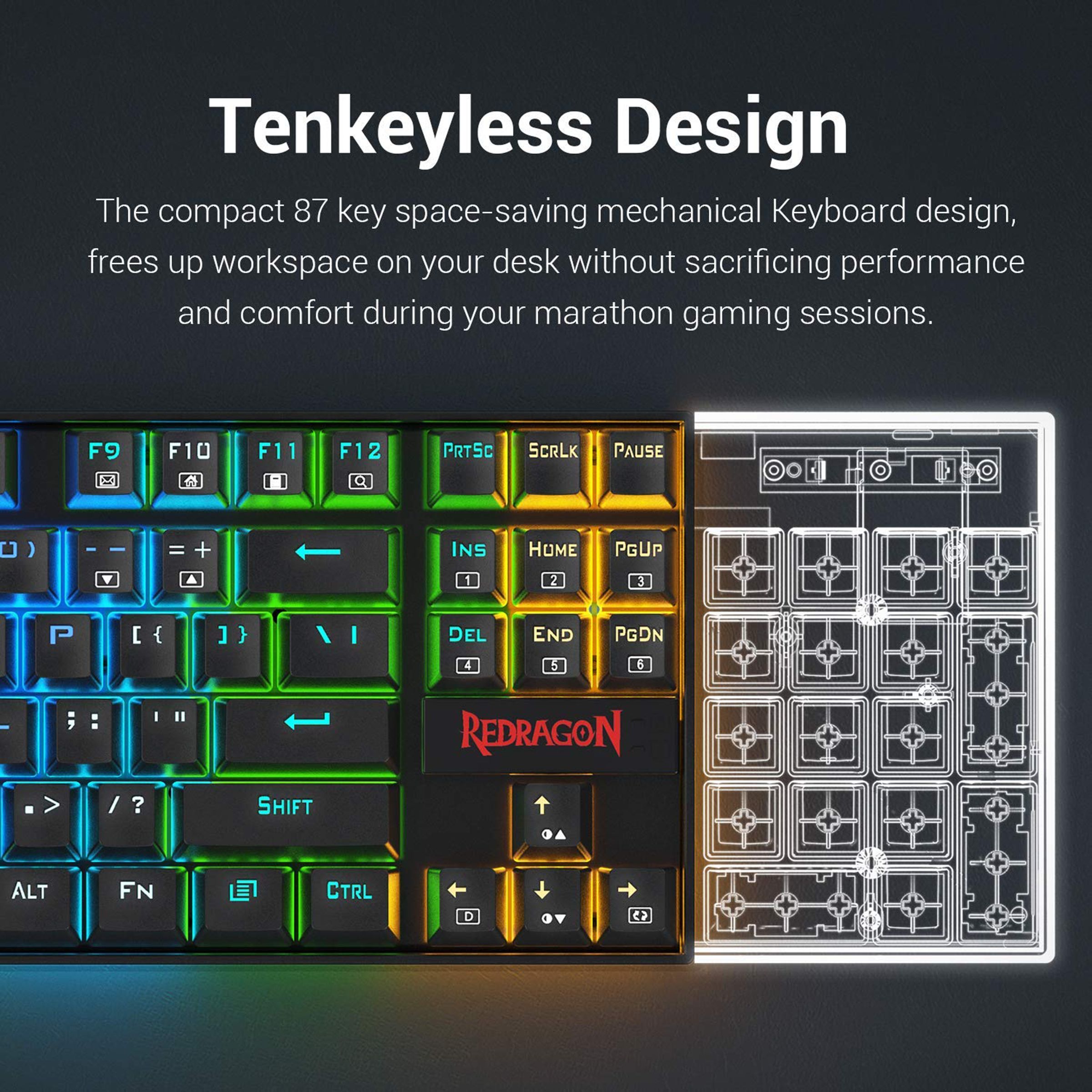 REDRAGON Kumara K552 RGB Wired Keyboard with RGB LED Backlit Keys (Custom Mechanical Switches, Black) REDRAGON Kumara K552 RGB Wired Keyboard with RGB LED Backlit Keys (Custom Mechanical Switches, Black)_15