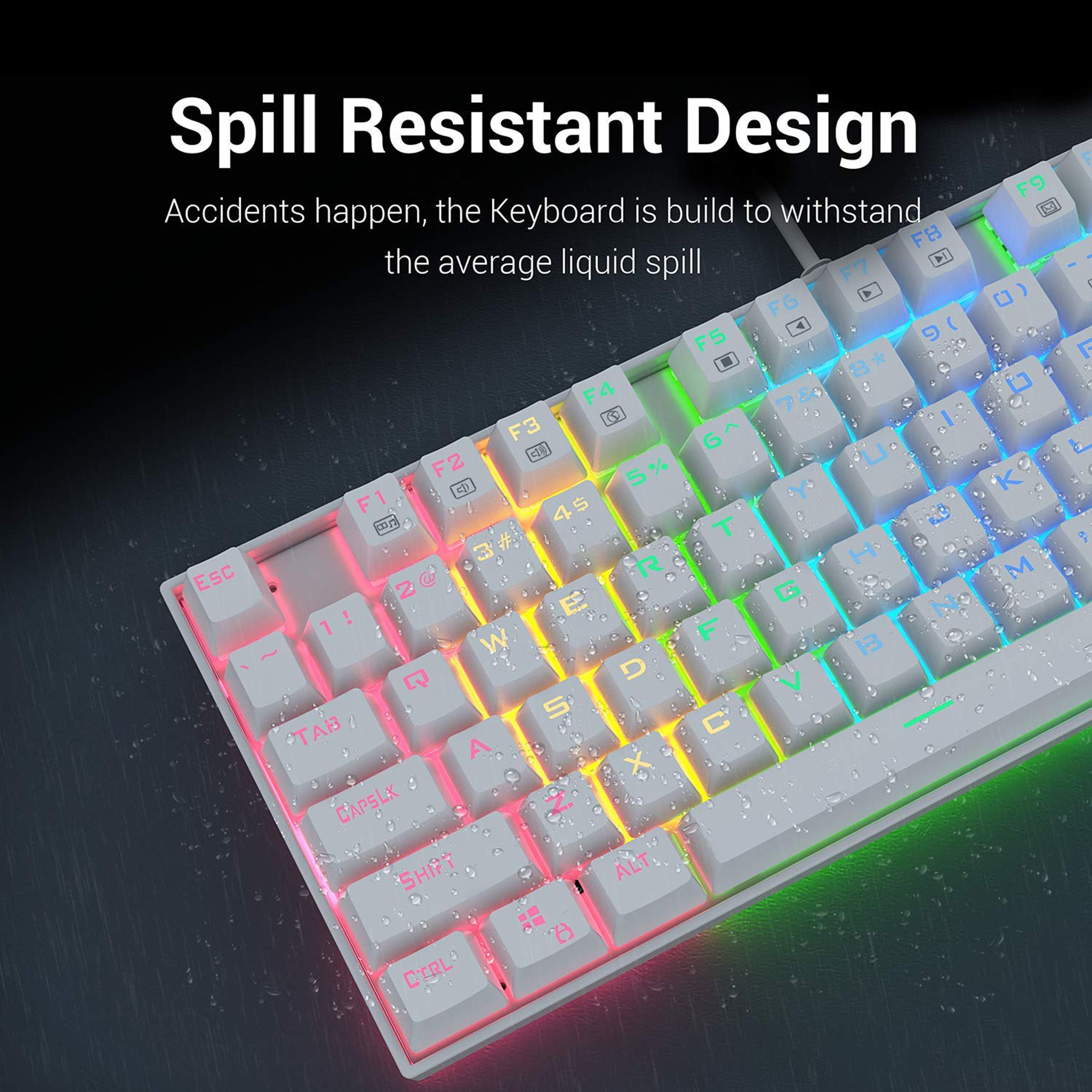 REDRAGON Kumara K552 Wired Gaming Keyboard (RGB LED Backlight Blue Switch, White) REDRAGON Kumara K552 Wired Gaming Keyboard (RGB LED Backlight Blue Switch, White)_7