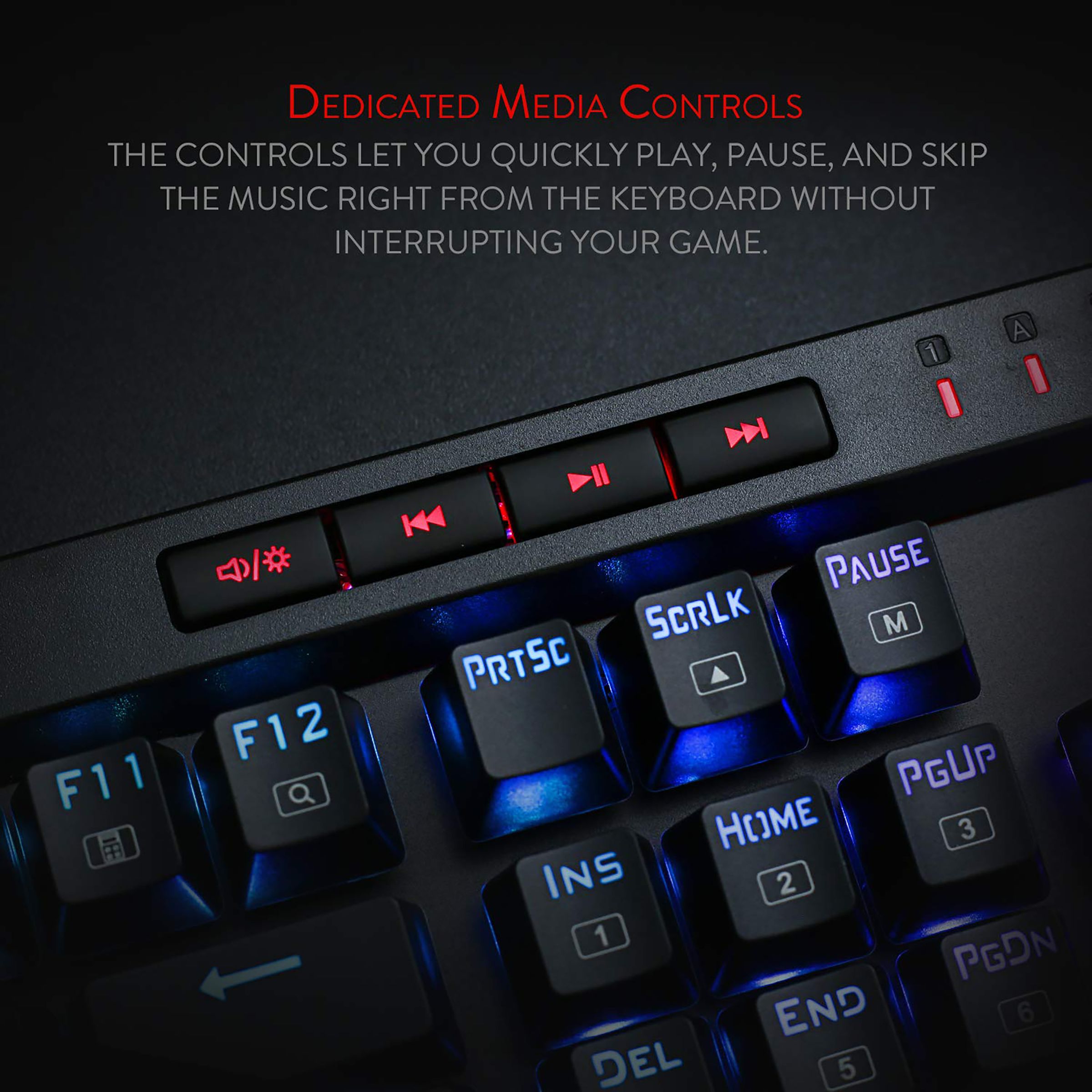 REDRAGON Vata K580 Wired Keyboard with 12 Dedicated Multimedia Keys (RGB Backlight, Black) REDRAGON Vata K580 Wired Keyboard with 12 Dedicated Multimedia Keys (RGB Backlight, Black)_9