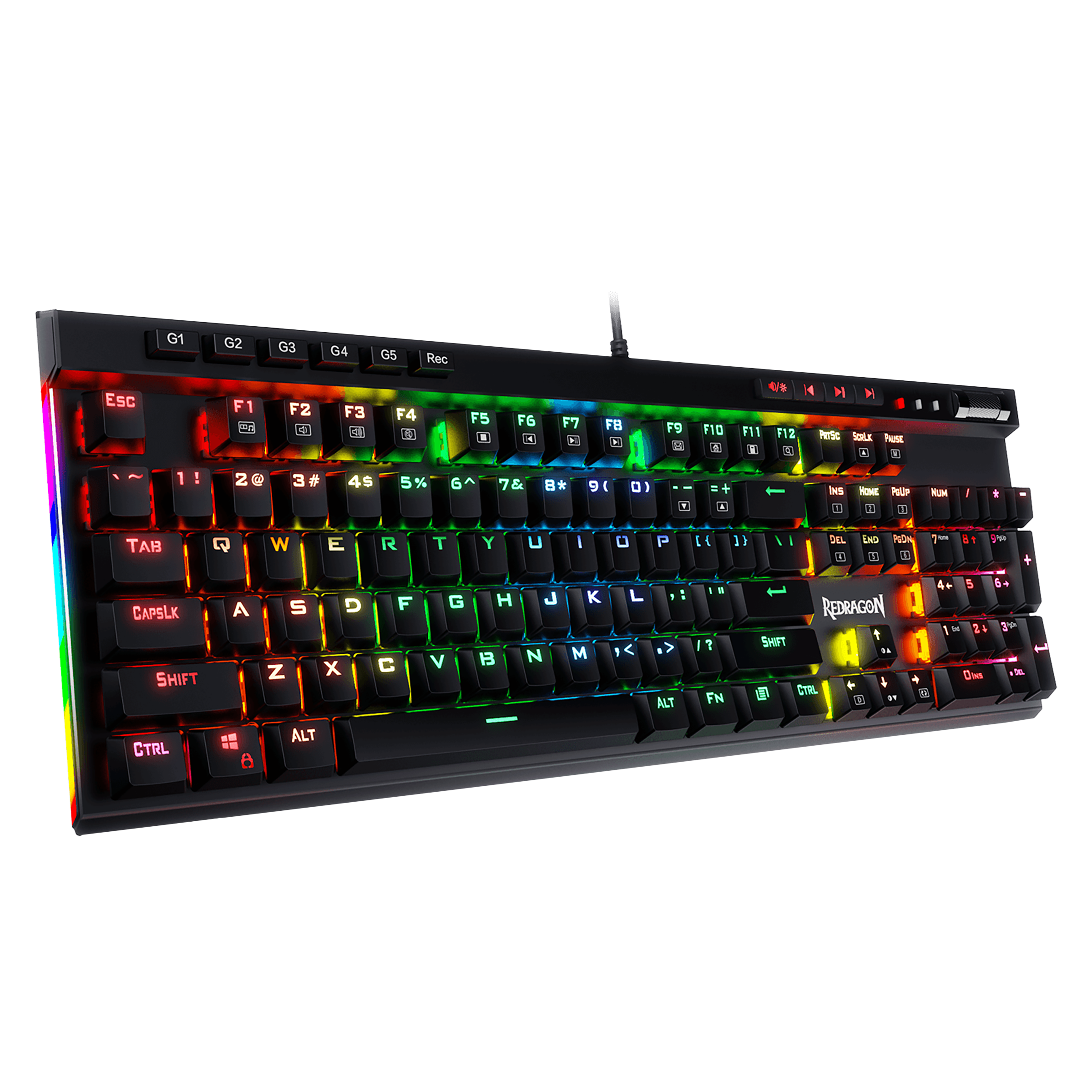 REDRAGON Vata K580 Wired Keyboard with 12 Dedicated Multimedia Keys (RGB Backlight, Black) REDRAGON Vata K580 Wired Keyboard with 12 Dedicated Multimedia Keys (RGB Backlight, Black)_15
