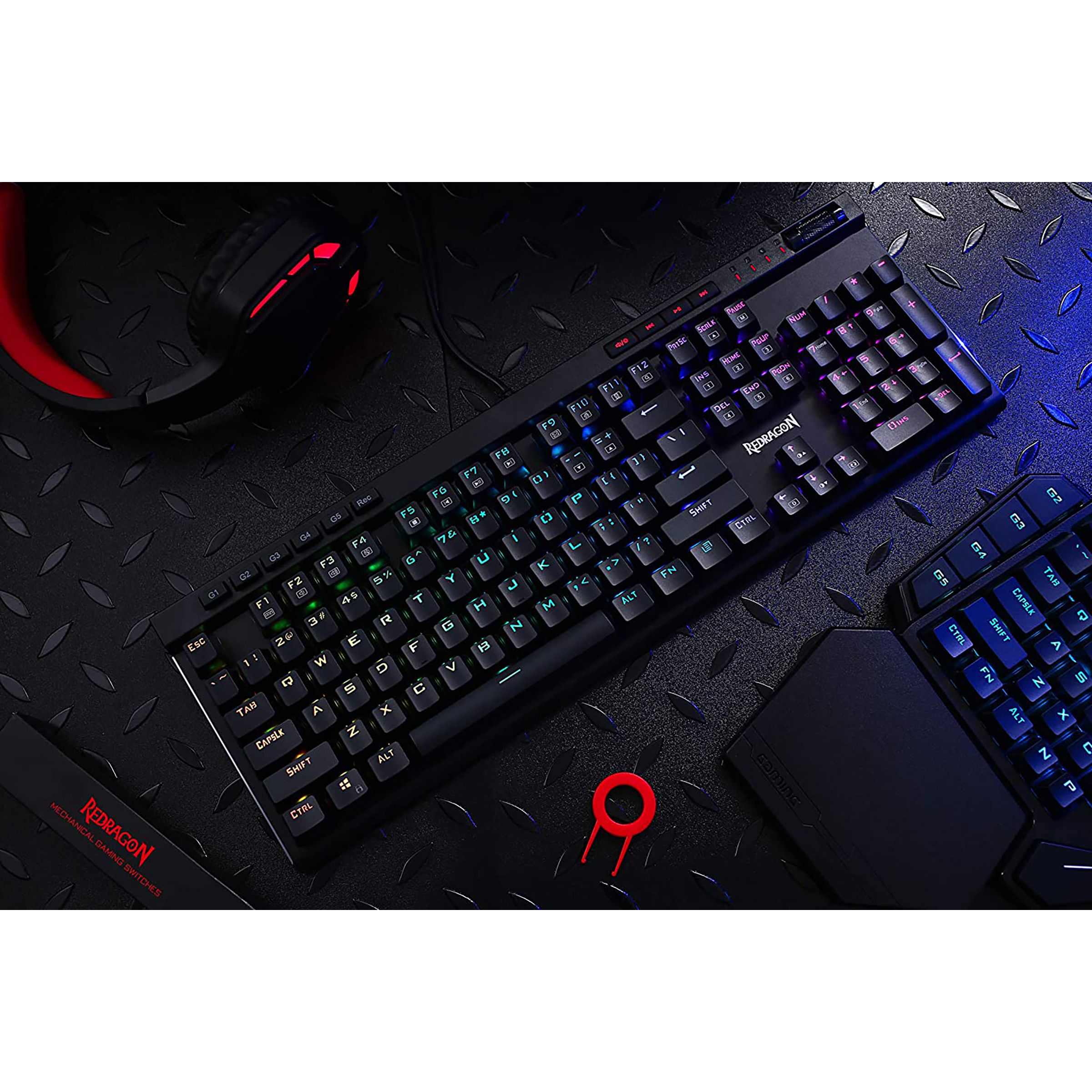 REDRAGON Vata K580 Wired Keyboard with 12 Dedicated Multimedia Keys (RGB Backlight, Black) REDRAGON Vata K580 Wired Keyboard with 12 Dedicated Multimedia Keys (RGB Backlight, Black)_5