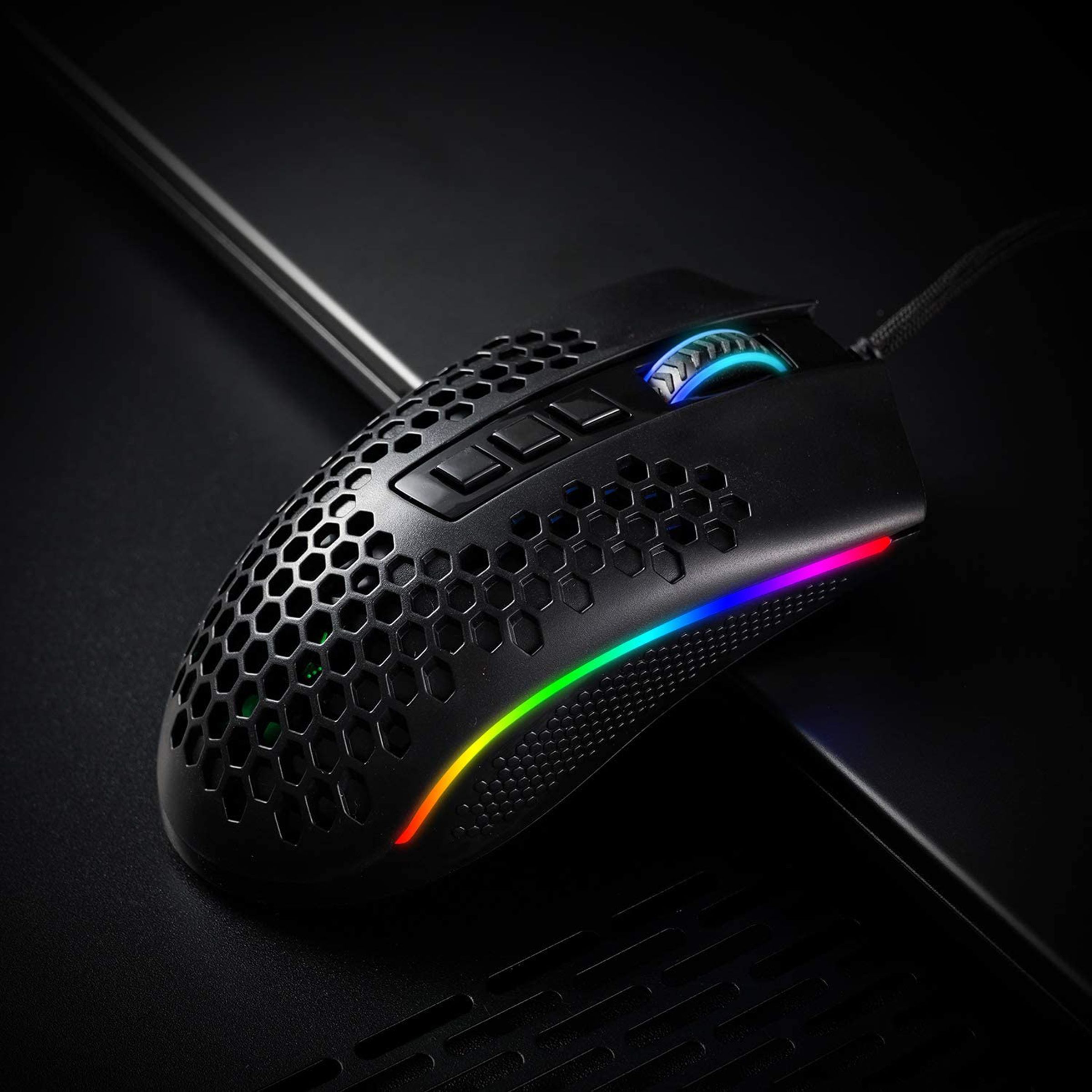 REDRAGON Strom Wired Optical Gaming Mouse (12400 DPI Adjustable, Aesthetics of Hive, Black) REDRAGON Strom Wired Optical Gaming Mouse (12400 DPI Adjustable, Aesthetics of Hive, Black)_12