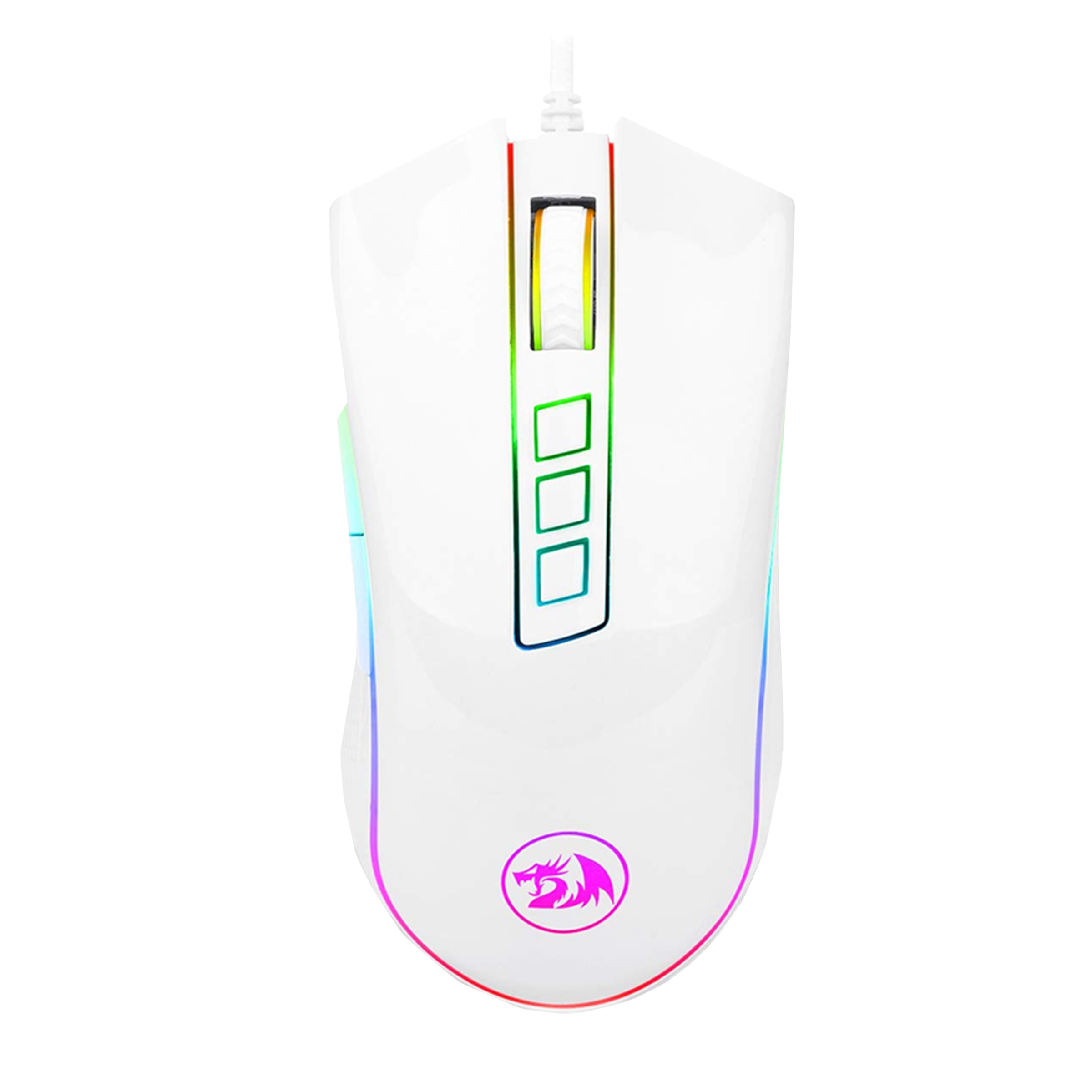 REDRAGON Cobra Wired Optical Gaming Mouse (5000 DPI Adjustable, Ergonomic Design, White) REDRAGON Cobra Wired Optical Gaming Mouse (5000 DPI Adjustable, Ergonomic Design, White)_1