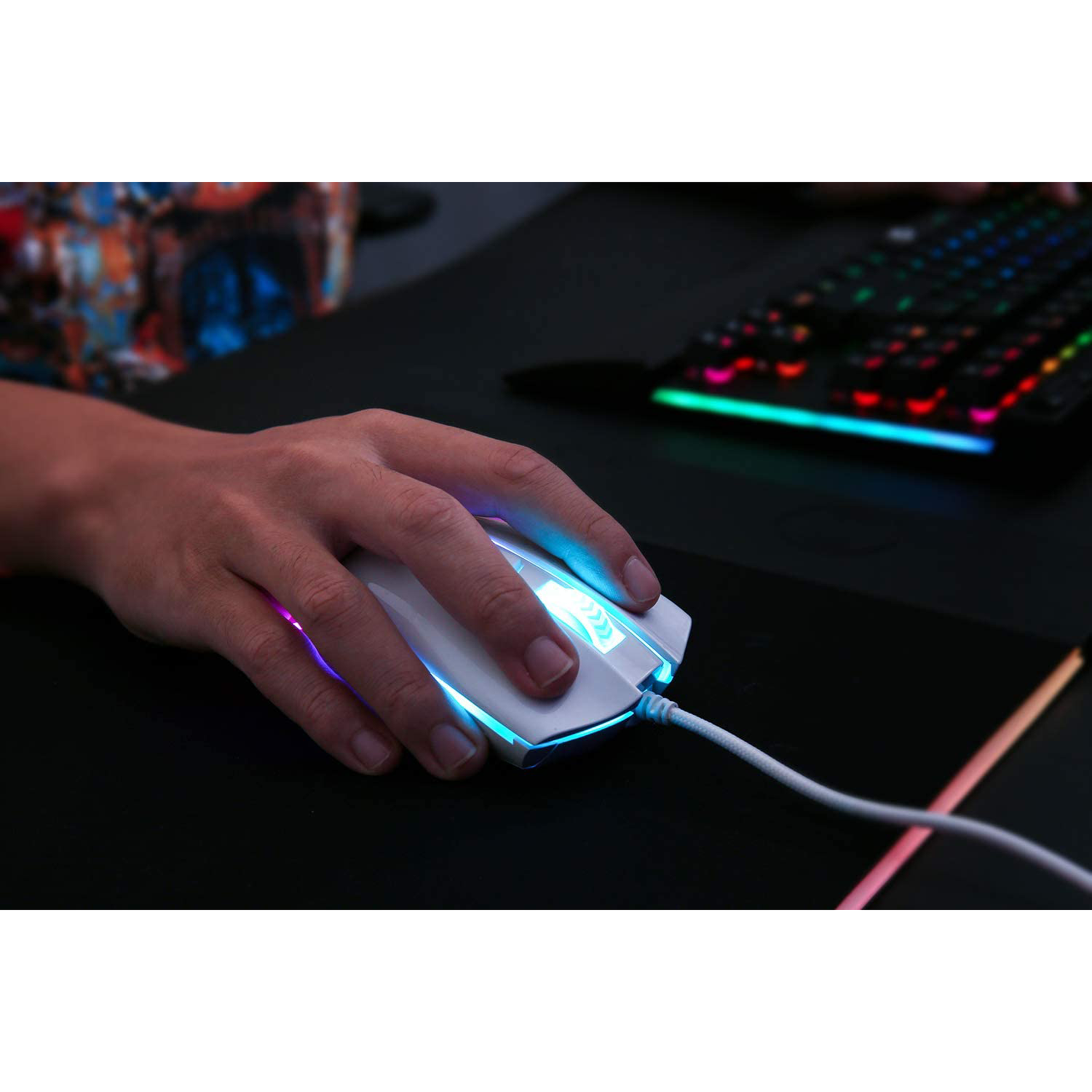 REDRAGON Cobra Wired Optical Gaming Mouse (5000 DPI Adjustable, Ergonomic Design, White) REDRAGON Cobra Wired Optical Gaming Mouse (5000 DPI Adjustable, Ergonomic Design, White)_5