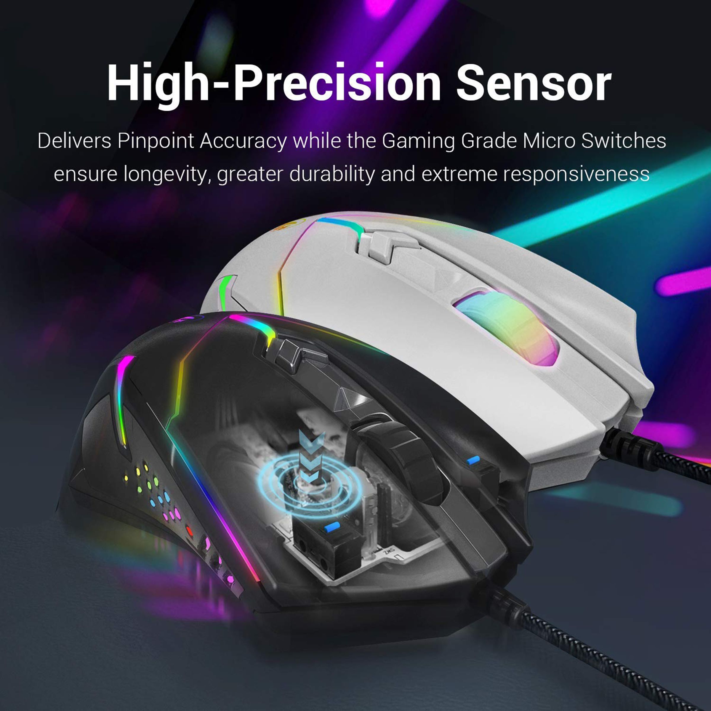 REDRAGON Centrophorus Wired Optical Gaming Mouse (7200 DPI Adjustable, Ergonomic Design, Black) REDRAGON Centrophorus Wired Optical Gaming Mouse (7200 DPI Adjustable, Ergonomic Design, Black)_9