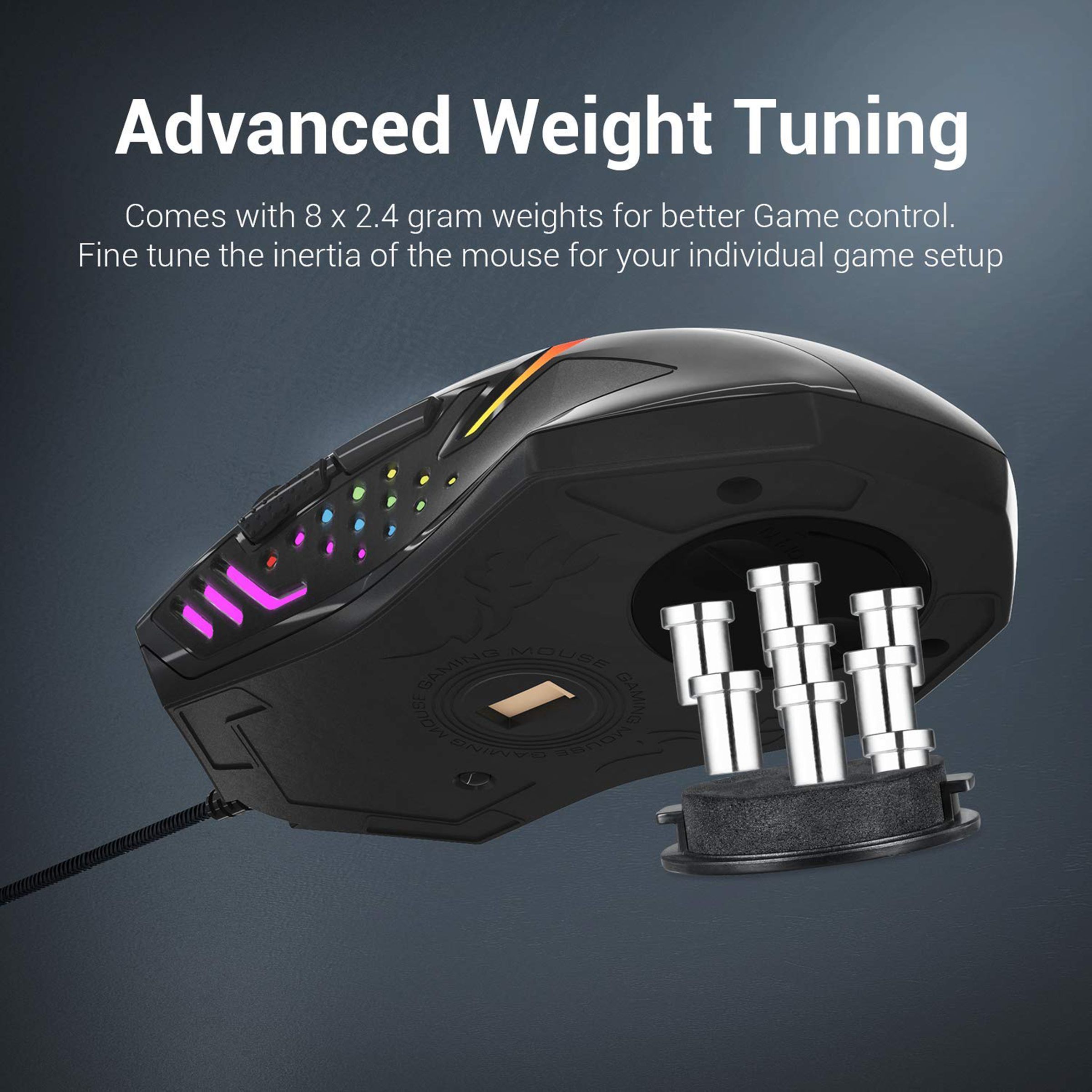 REDRAGON Centrophorus Wired Optical Gaming Mouse (7200 DPI Adjustable, Ergonomic Design, Black) REDRAGON Centrophorus Wired Optical Gaming Mouse (7200 DPI Adjustable, Ergonomic Design, Black)_4