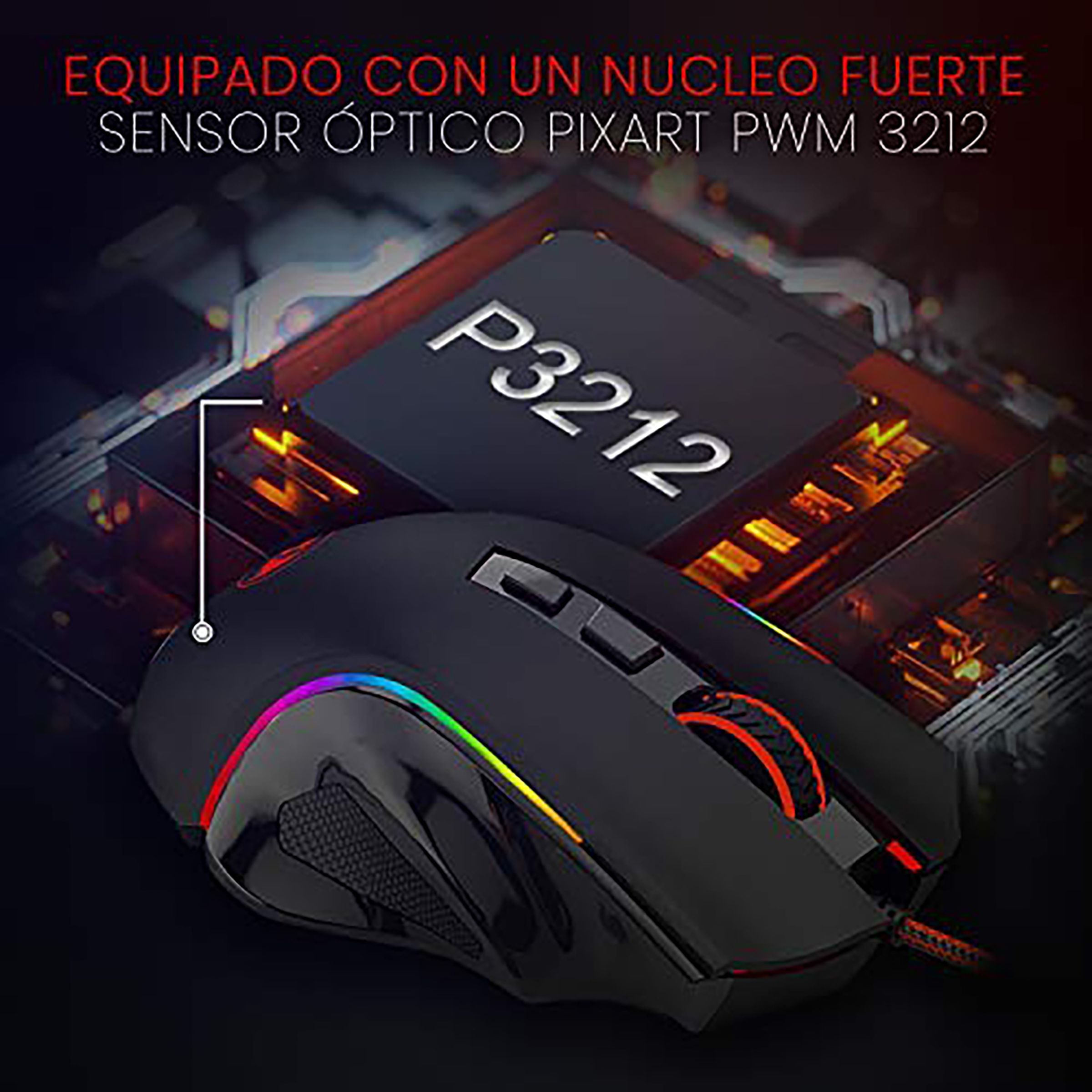 REDRAGON Griffin Wired Optical Gaming Mouse (7200 DPI Adjustable, Ergonomic Design, Black) REDRAGON Griffin Wired Optical Gaming Mouse (7200 DPI Adjustable, Ergonomic Design, Black)_14
